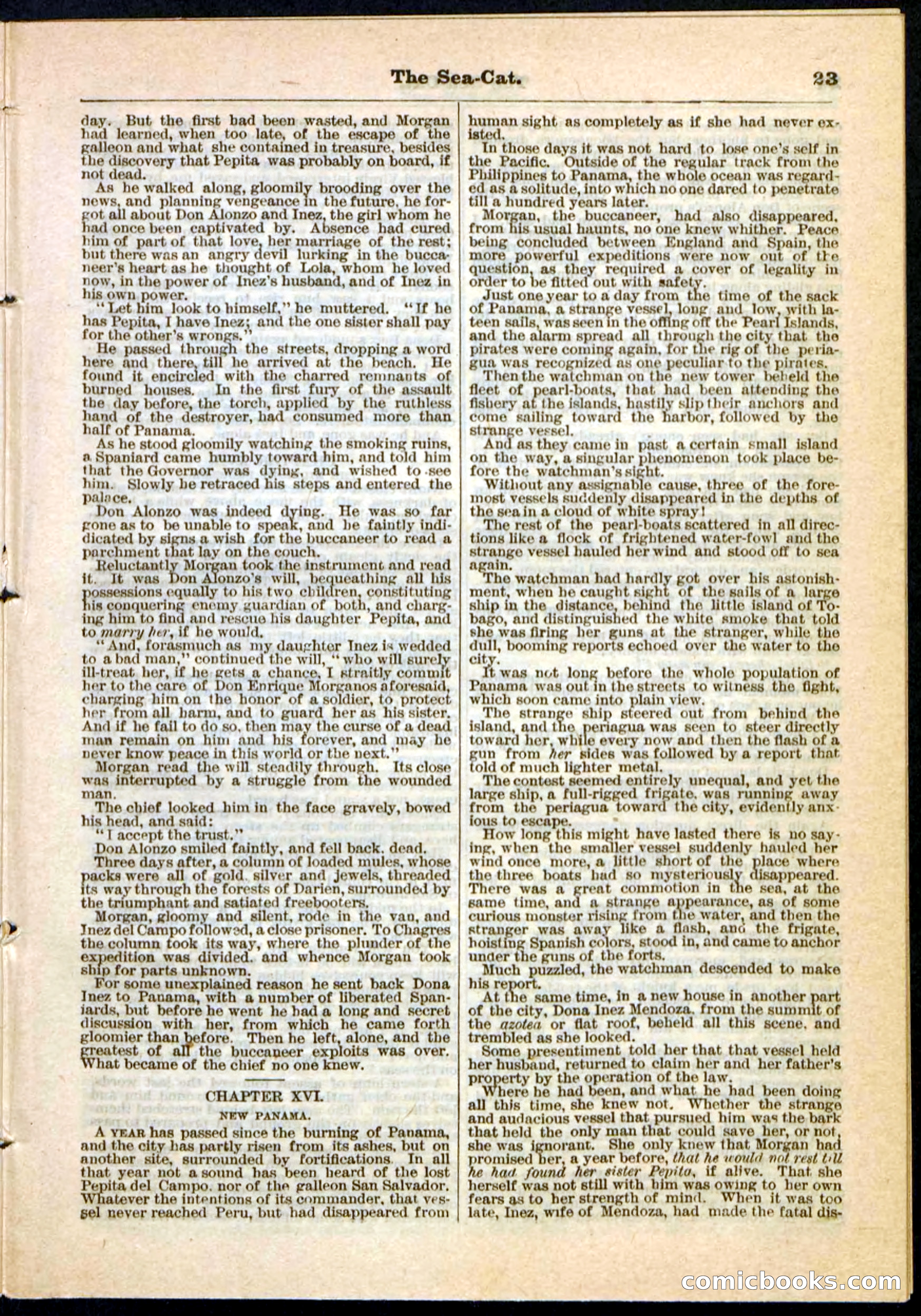 The Sea-Cat; or, The Witch of Darien — page 23 of 32