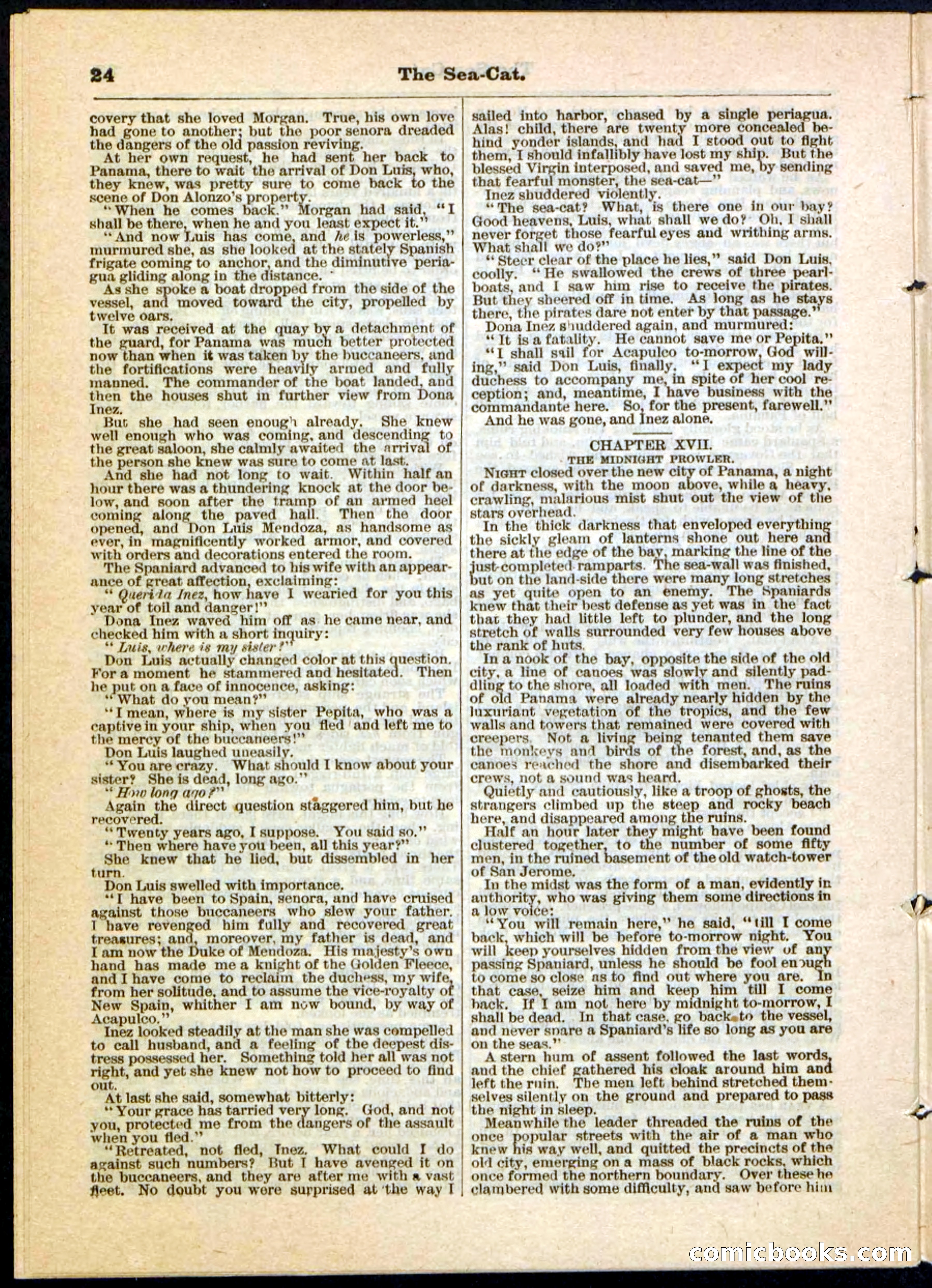 The Sea-Cat; or, The Witch of Darien — page 24 of 32