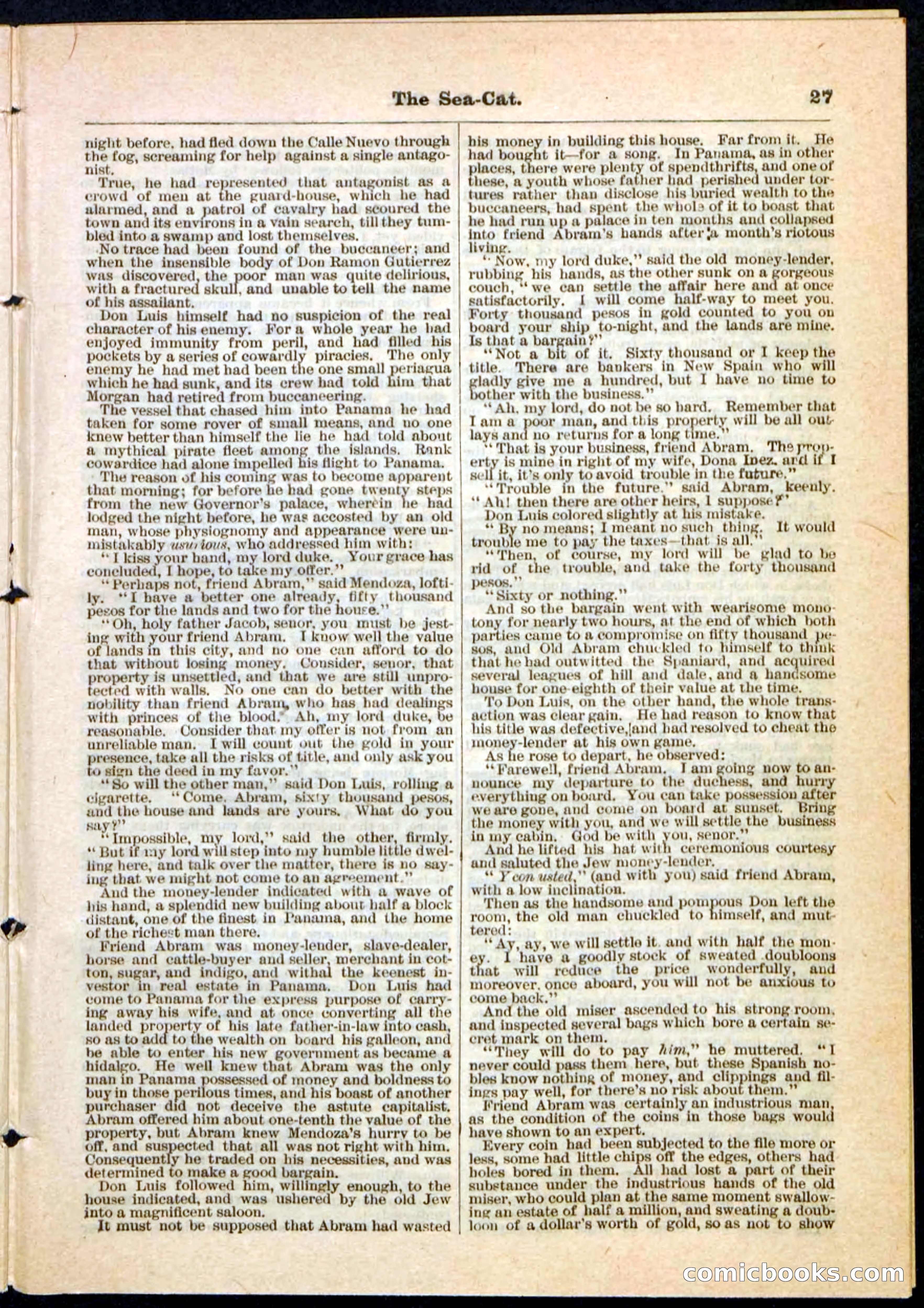 The Sea-Cat; or, The Witch of Darien — page 27 of 32
