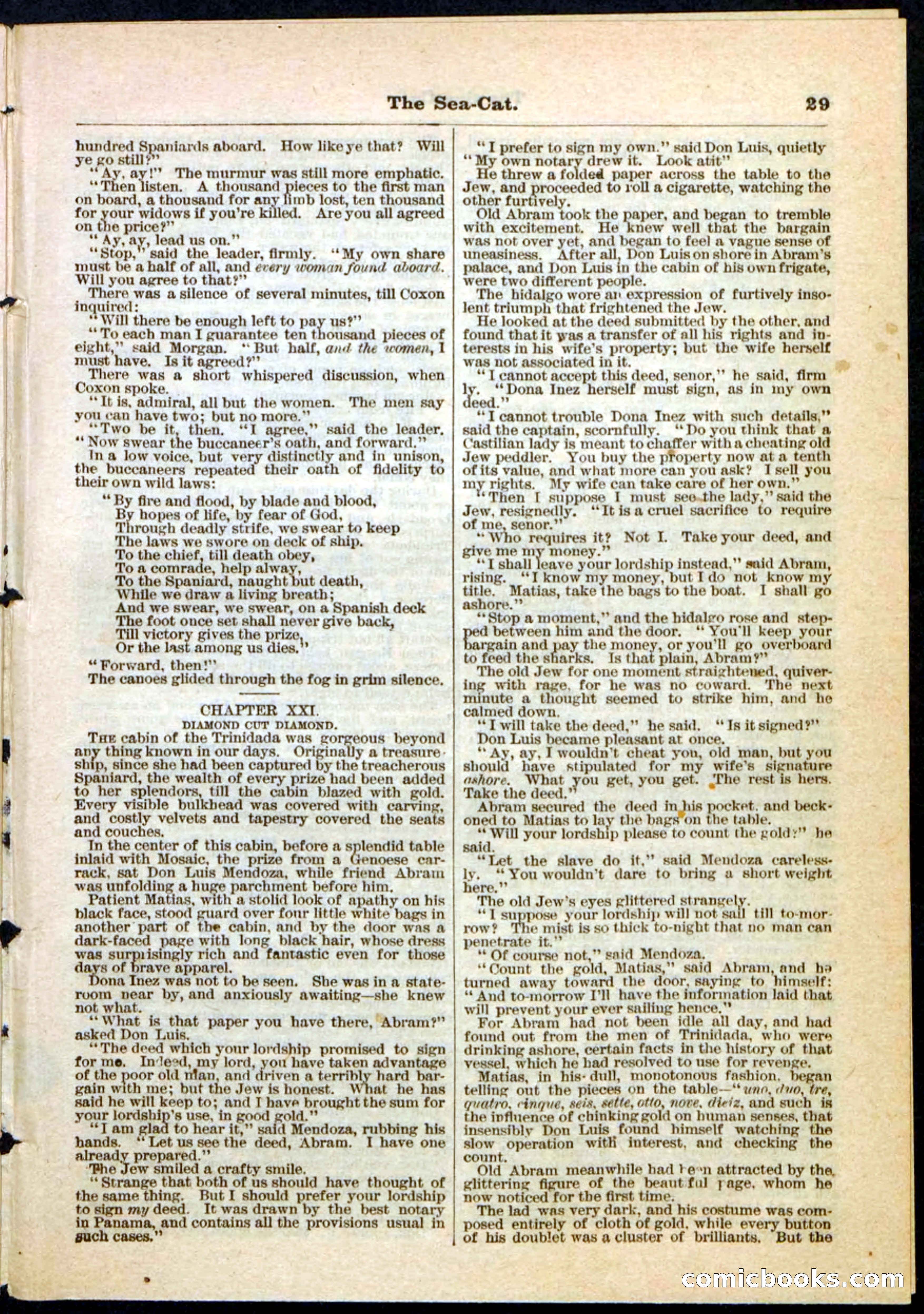 The Sea-Cat; or, The Witch of Darien — page 29 of 32