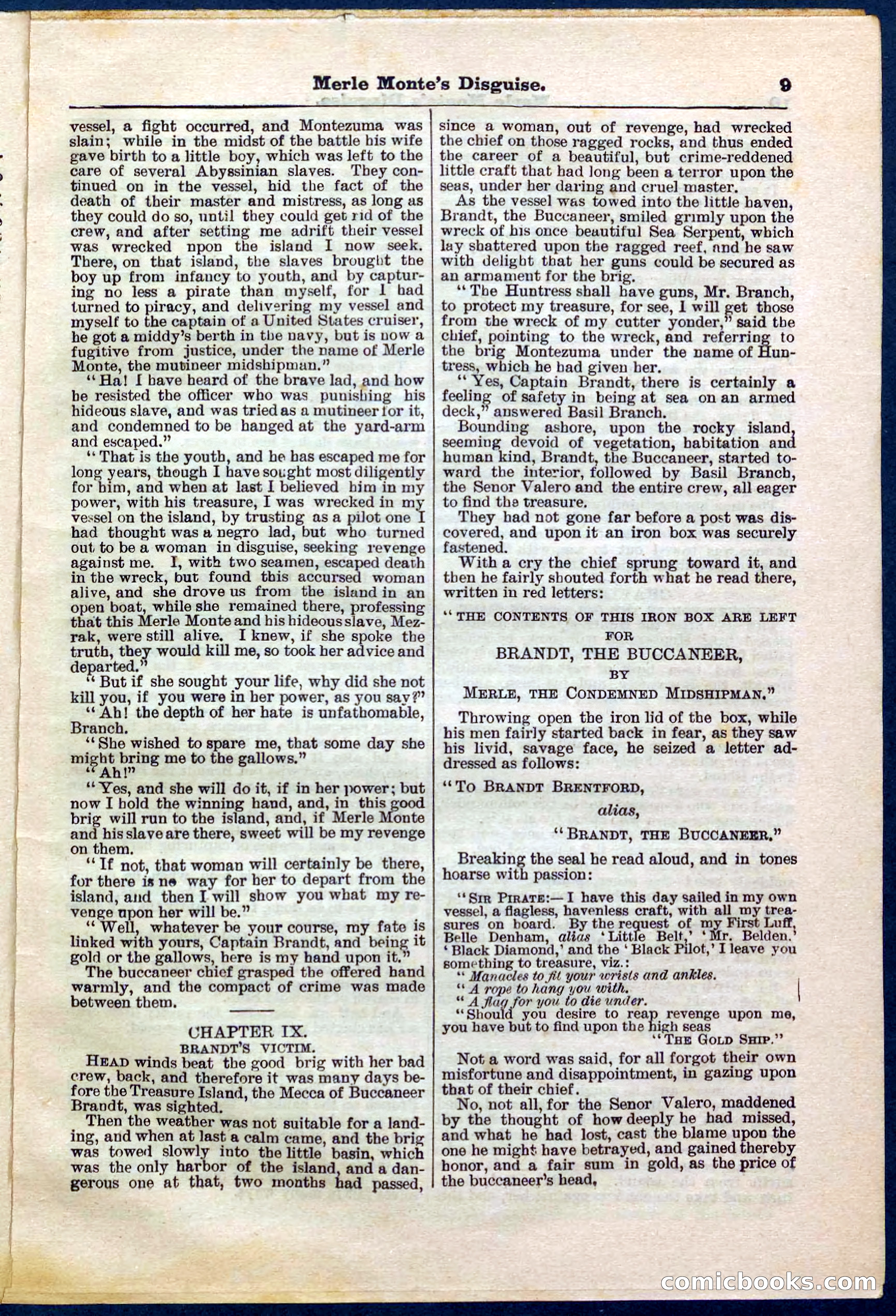 Beadle's Pocket Library No. 244 — page 9 of 32