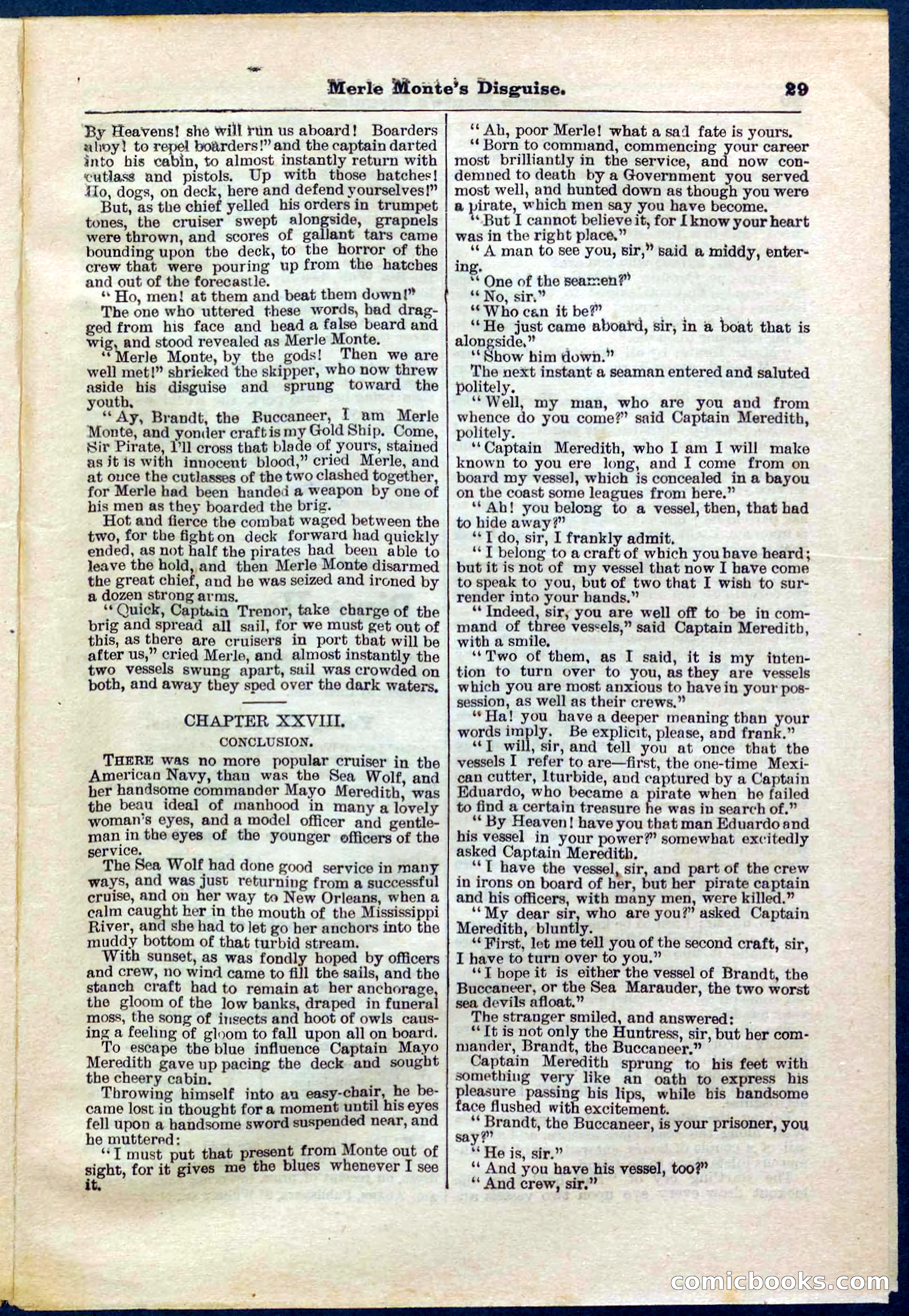 Beadle's Pocket Library No. 244 — page 29 of 32