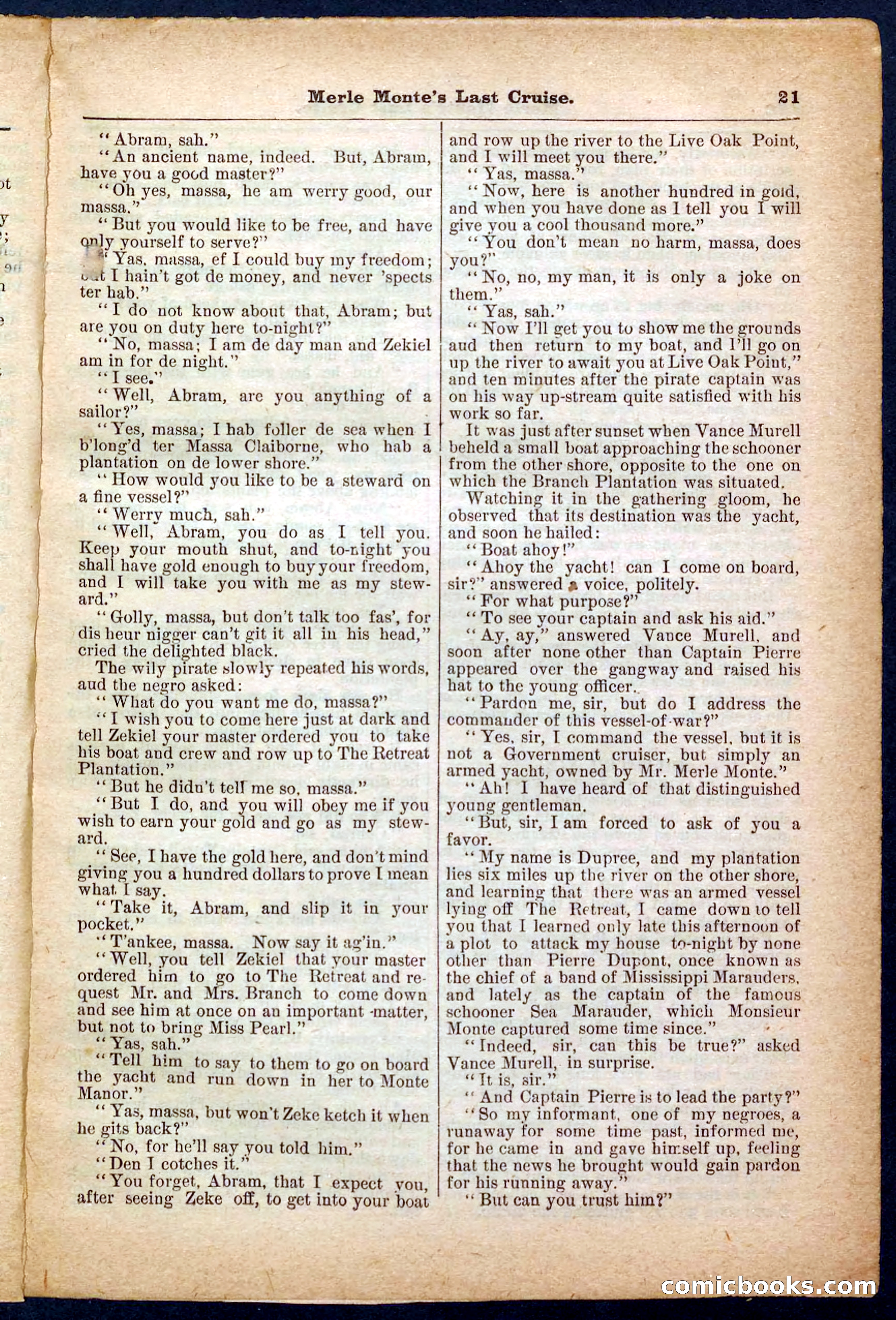 Beadle's Pocket Library No. 256 — page 21 of 32