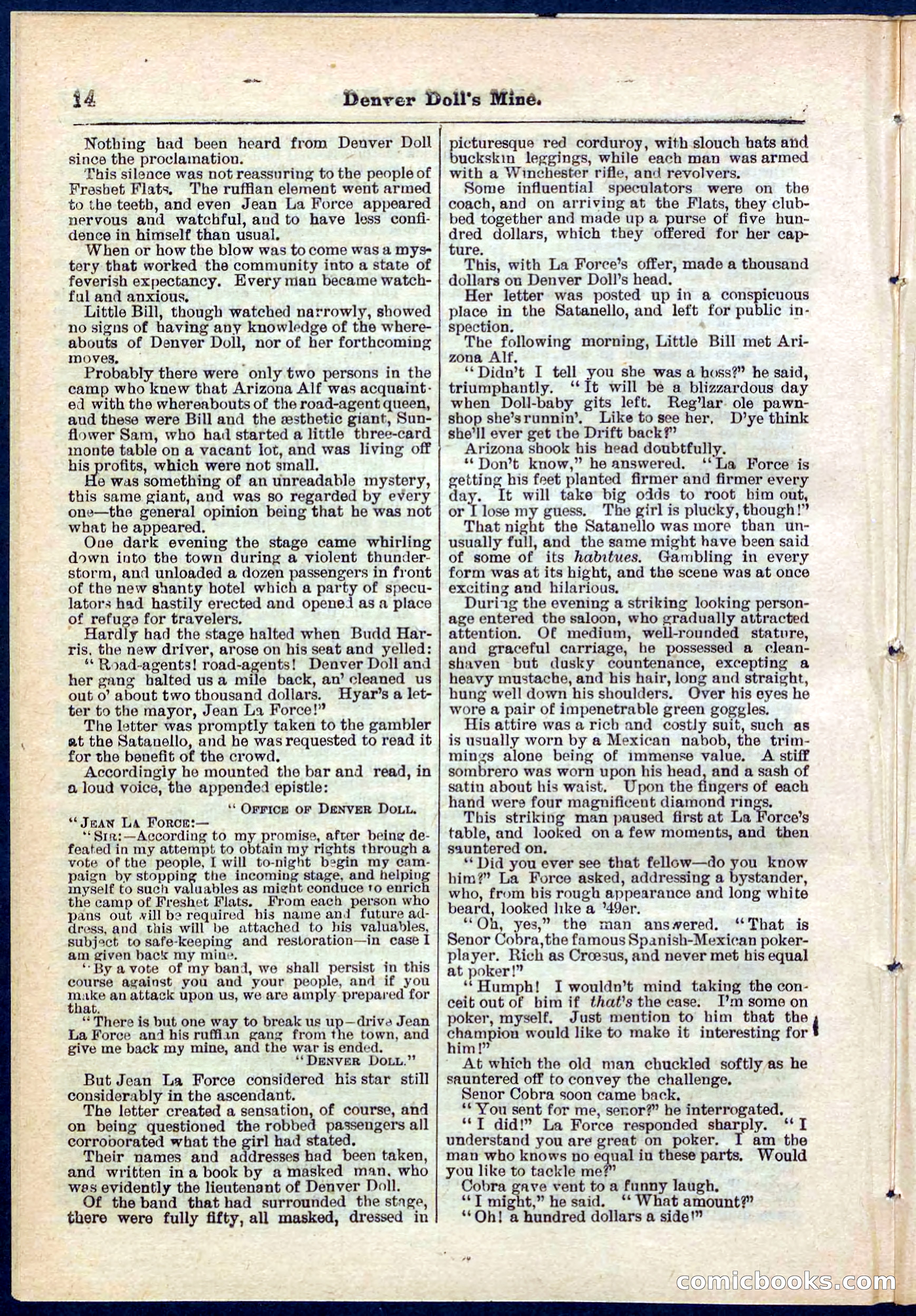 Beadle's Pocket Library No. 270 — page 14 of 32