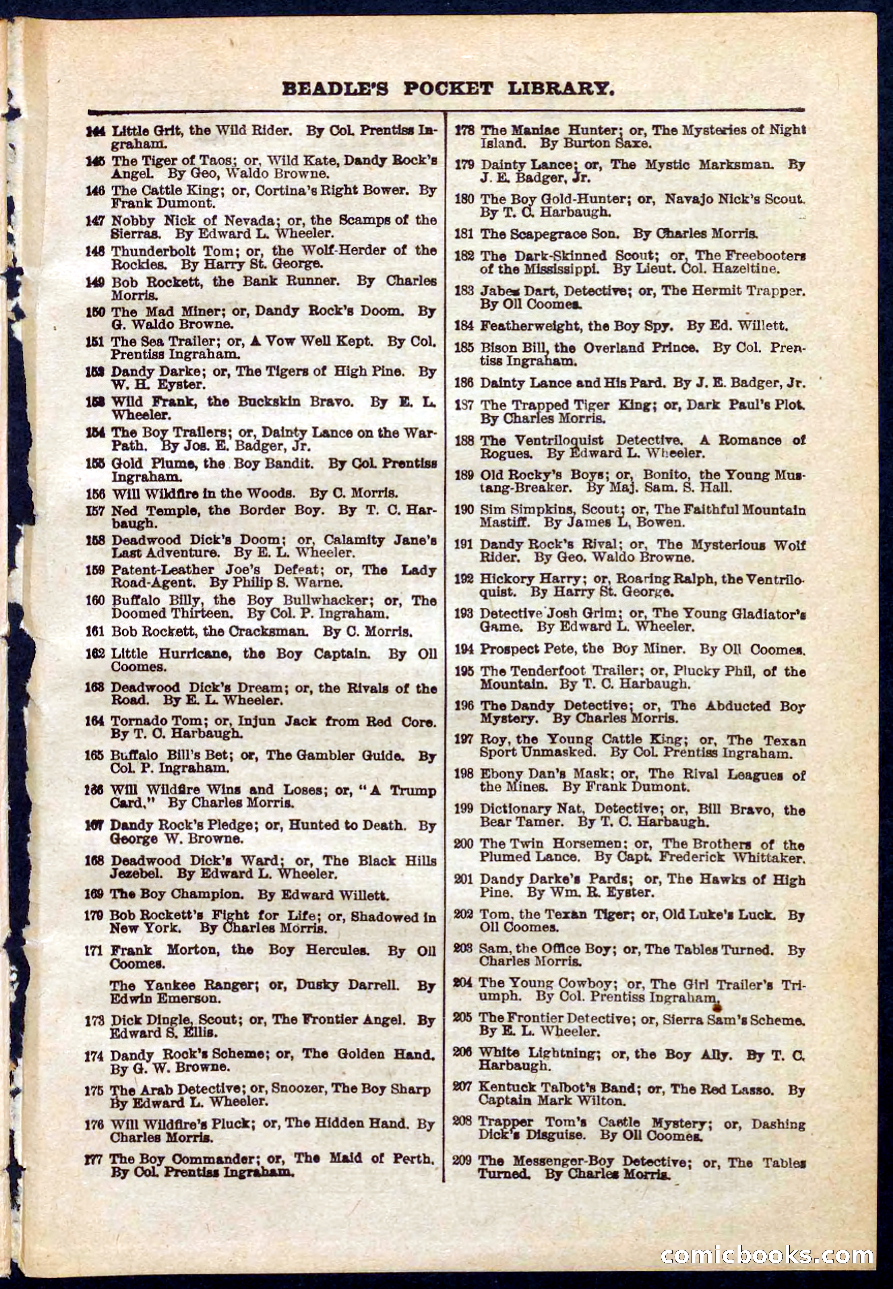 Beadle's Pocket Library No. 271 — page 47 of 48