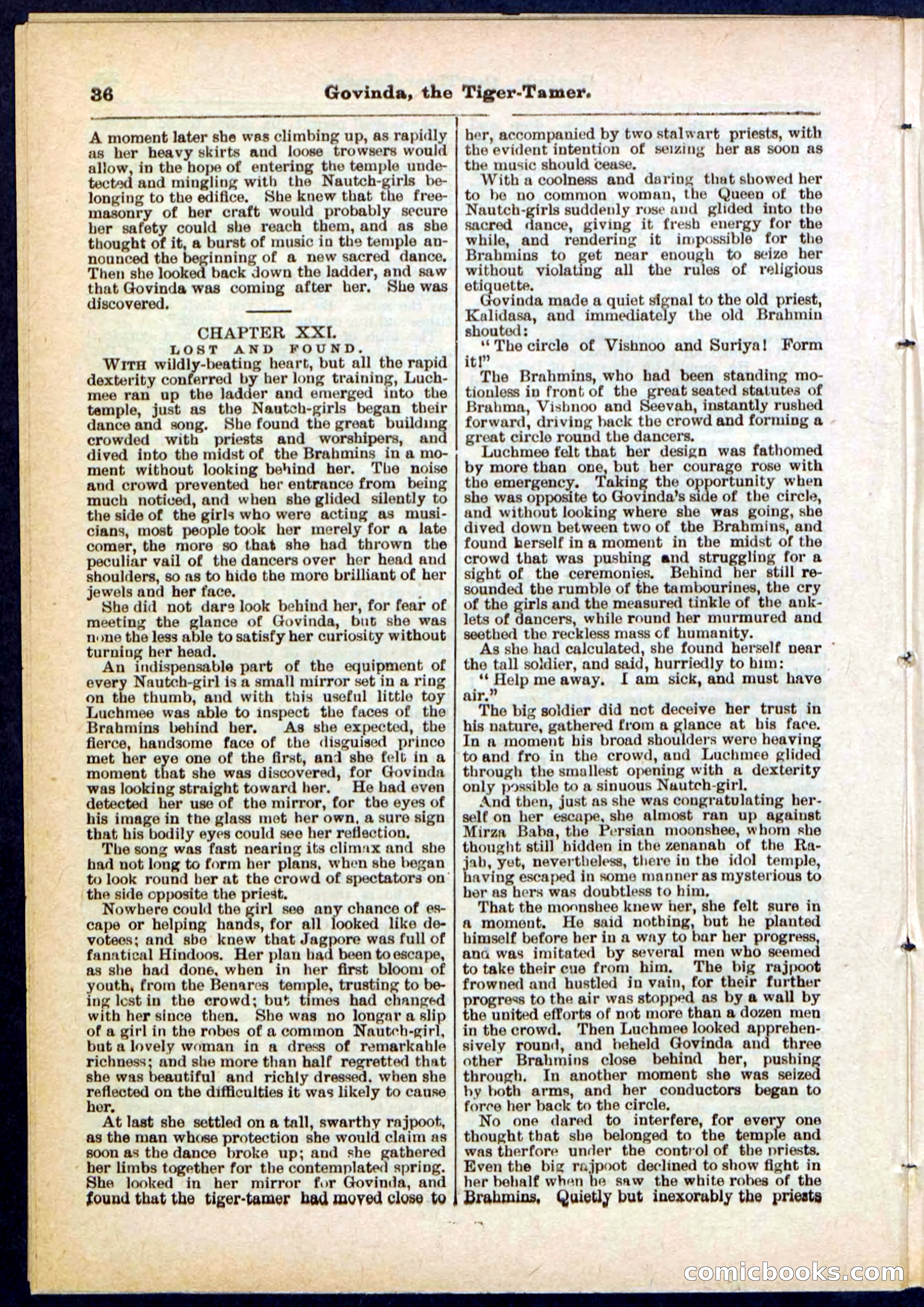 Beadle's Pocket Library No. 296 — page 36 of 48