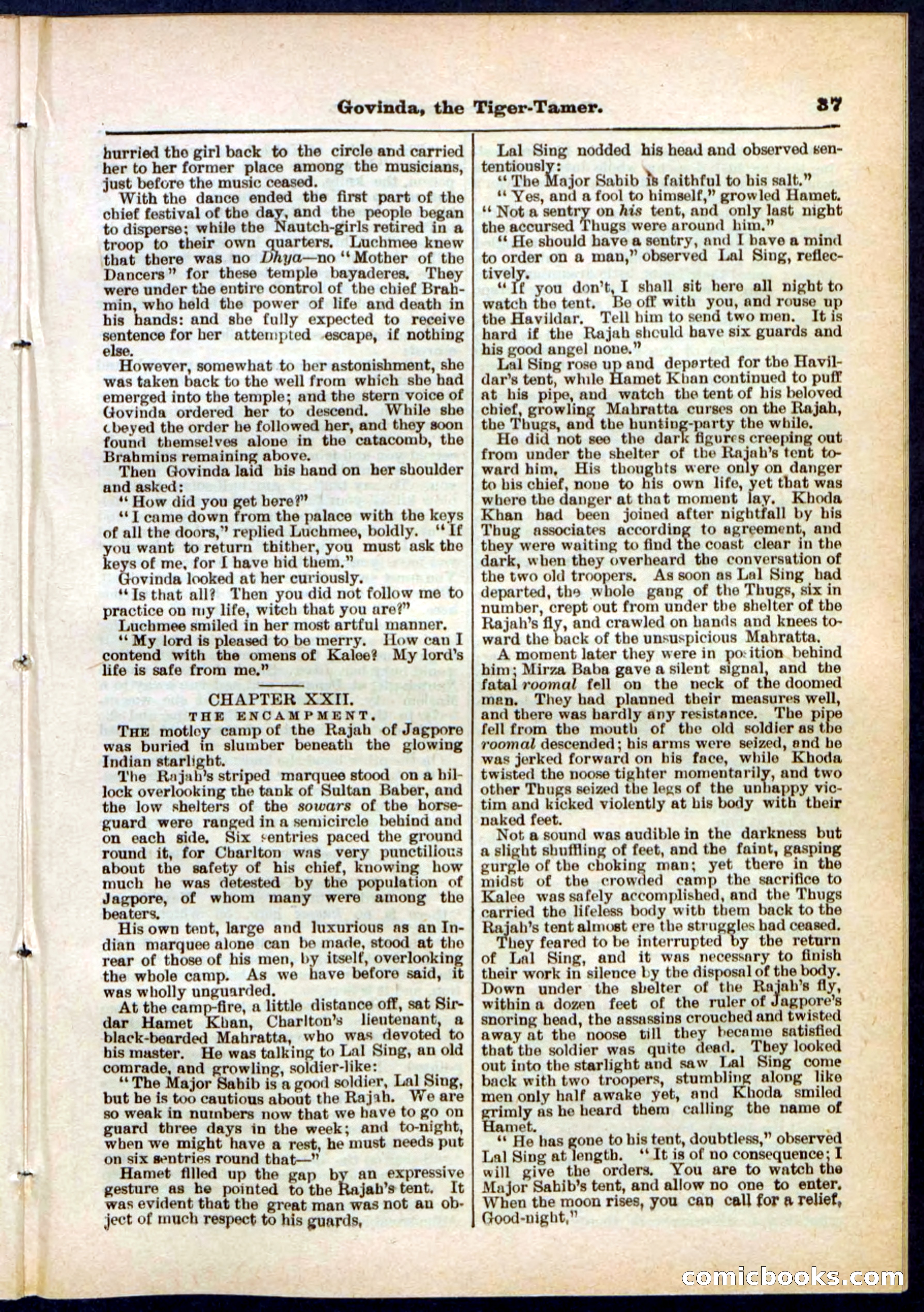 Beadle's Pocket Library No. 296 — page 37 of 48