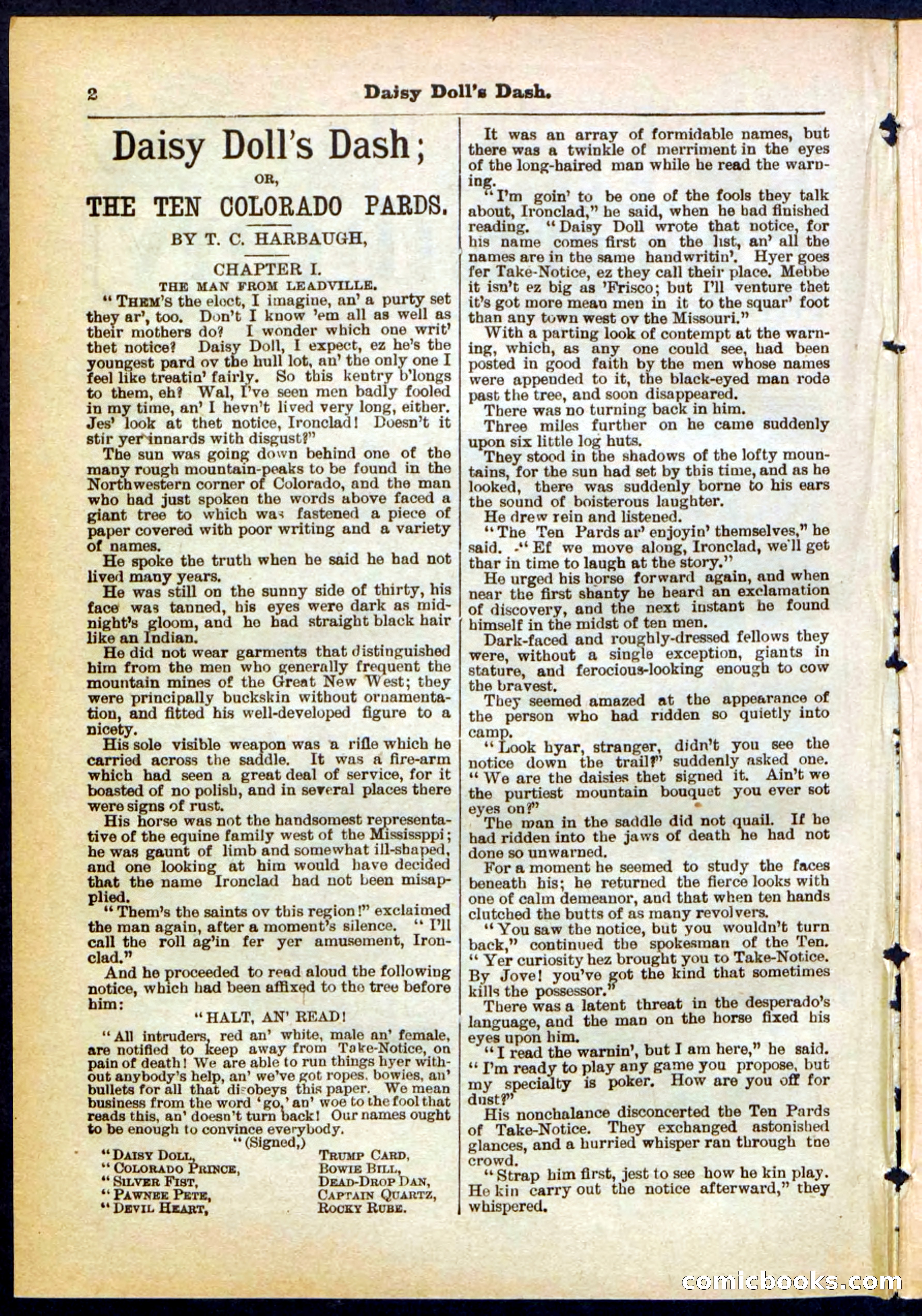 Beadle's Pocket Library No. 298 — page 2 of 32