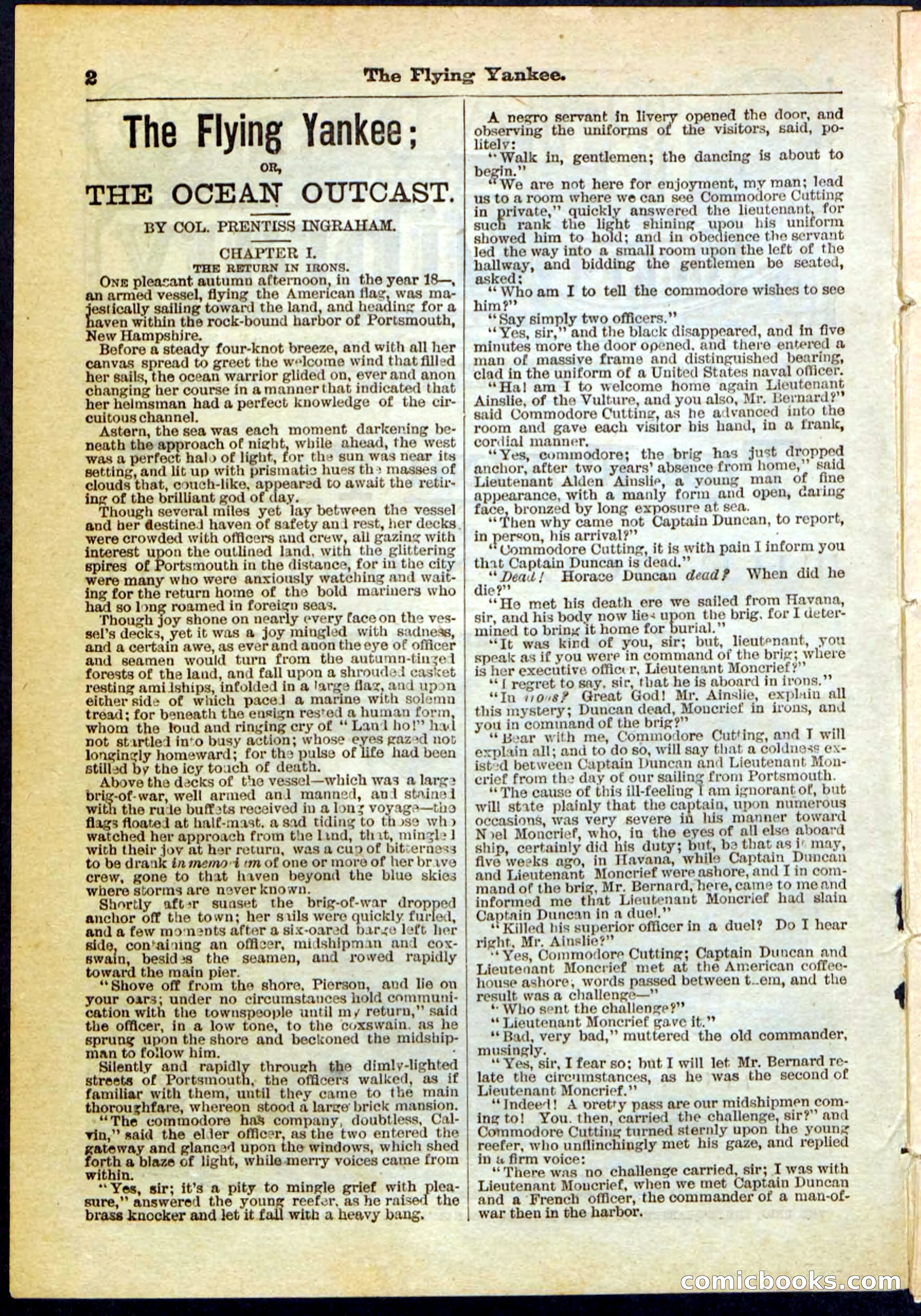 The Flying Yankee; or, The Ocean Outcast — page 2 of 32