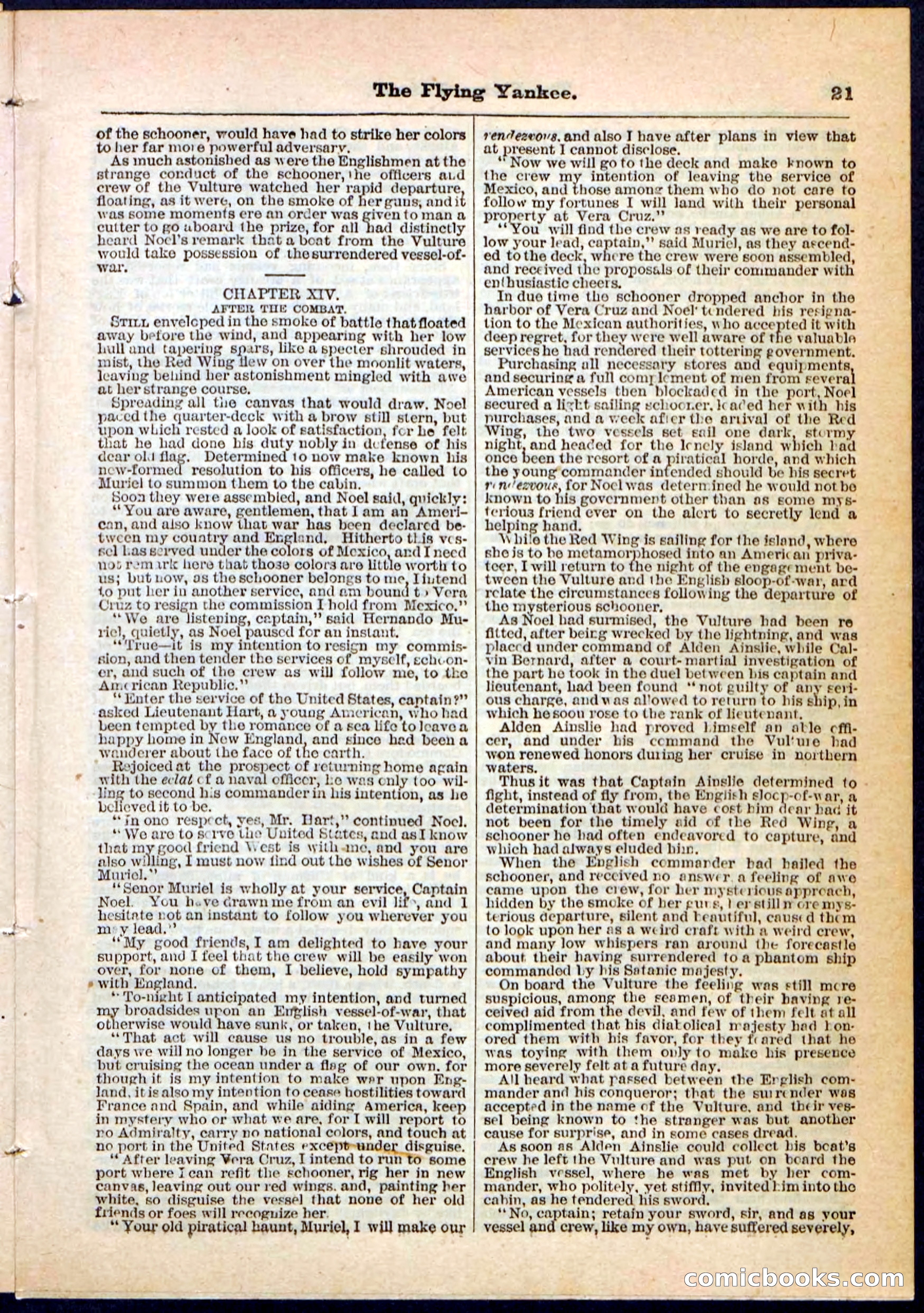 The Flying Yankee; or, The Ocean Outcast — page 21 of 32