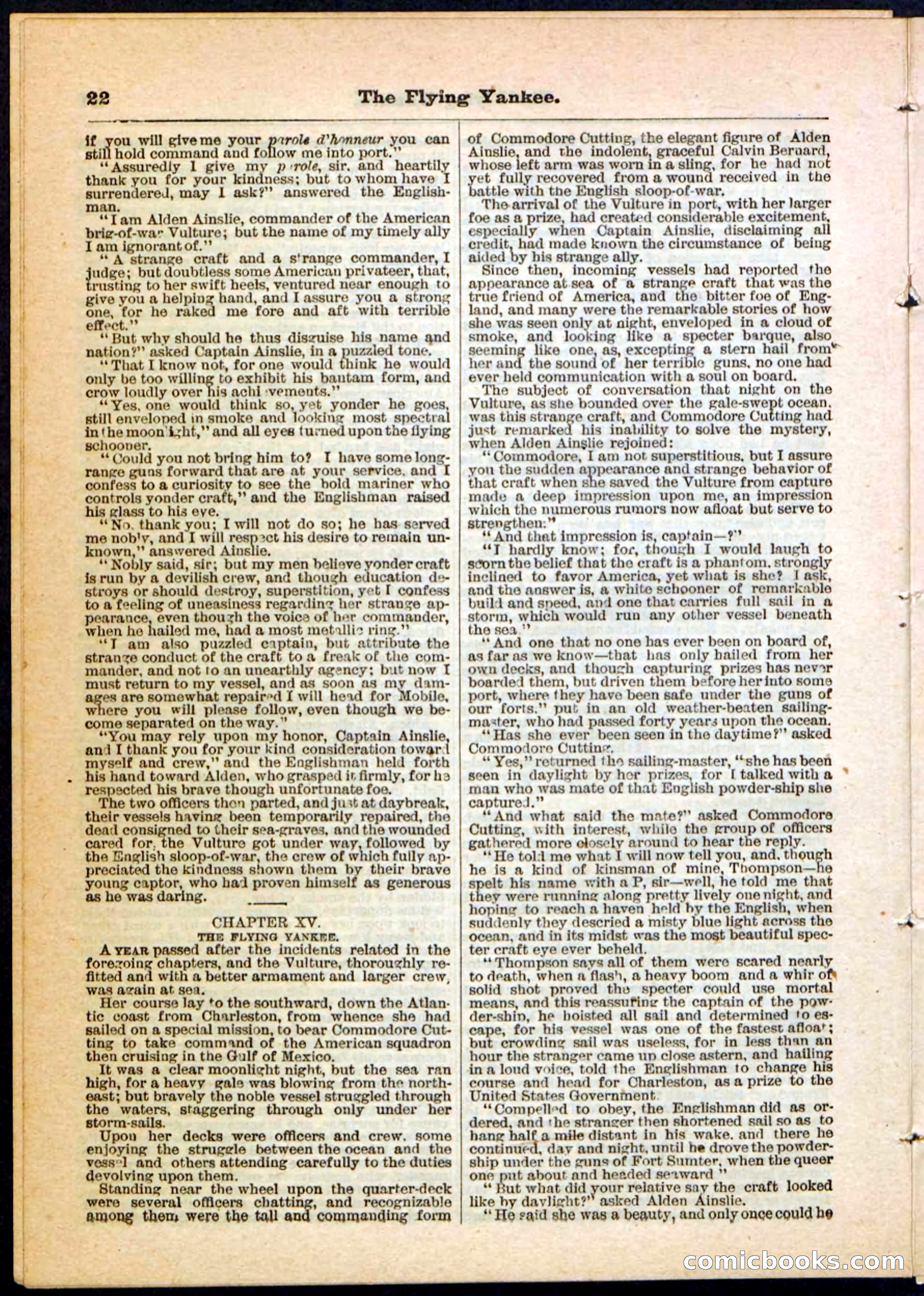 The Flying Yankee; or, The Ocean Outcast — page 22 of 32