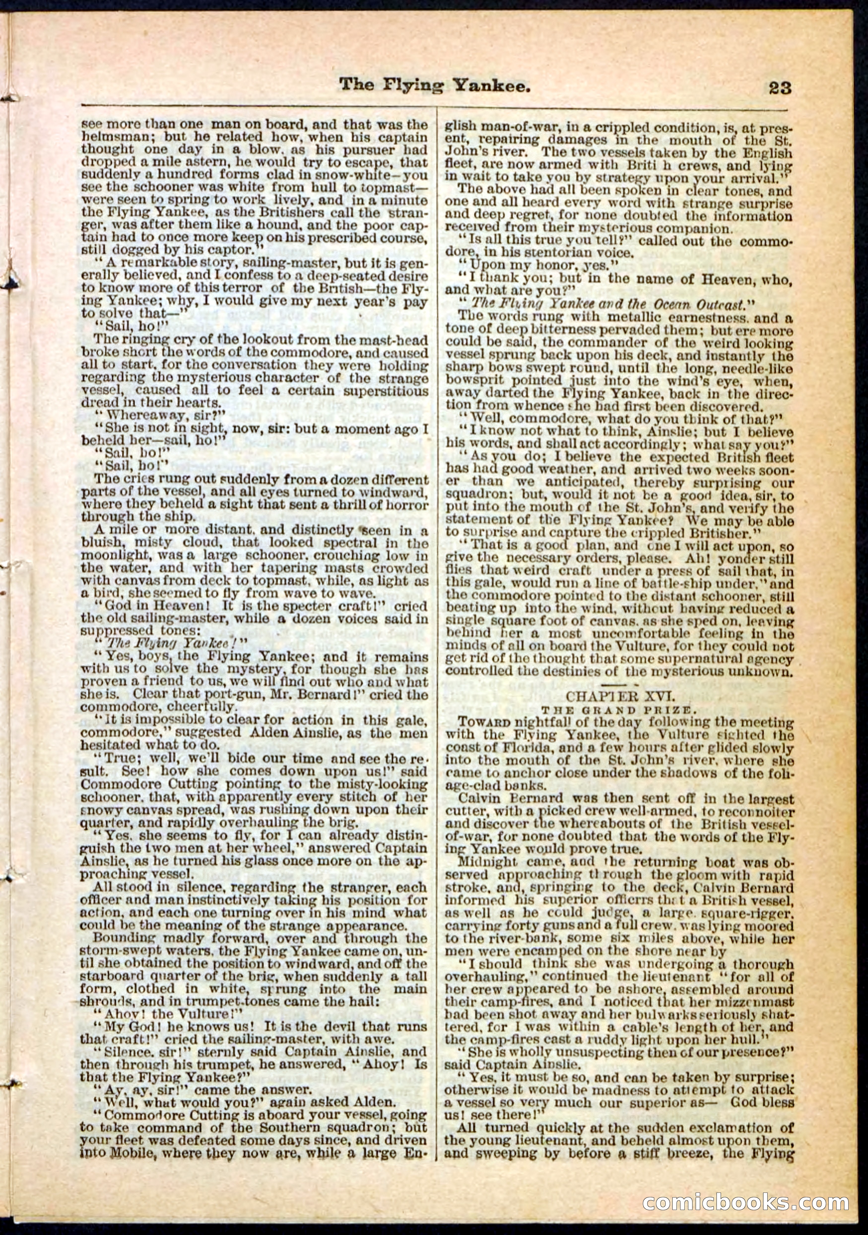 The Flying Yankee; or, The Ocean Outcast — page 23 of 32