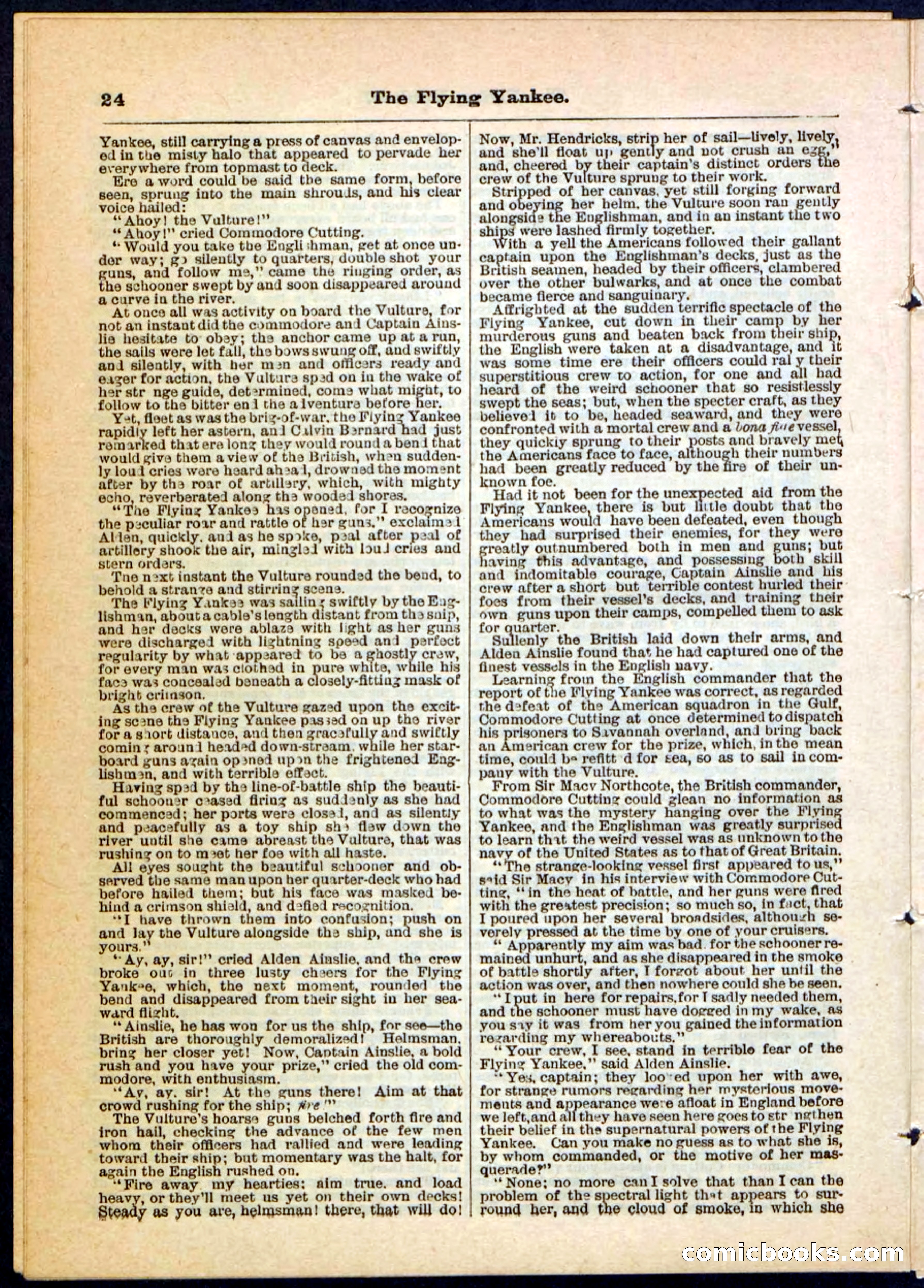 The Flying Yankee; or, The Ocean Outcast — page 24 of 32