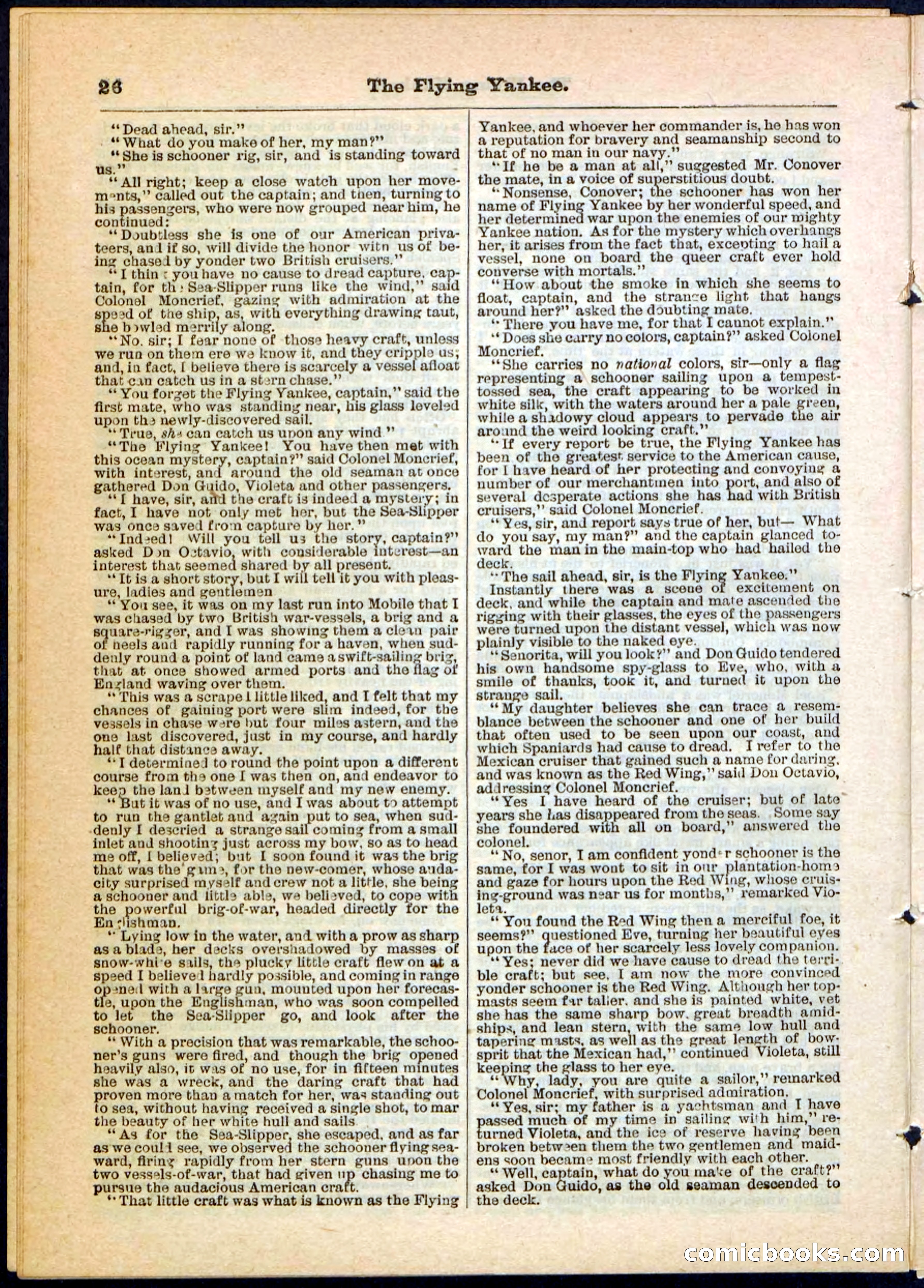 The Flying Yankee; or, The Ocean Outcast — page 26 of 32