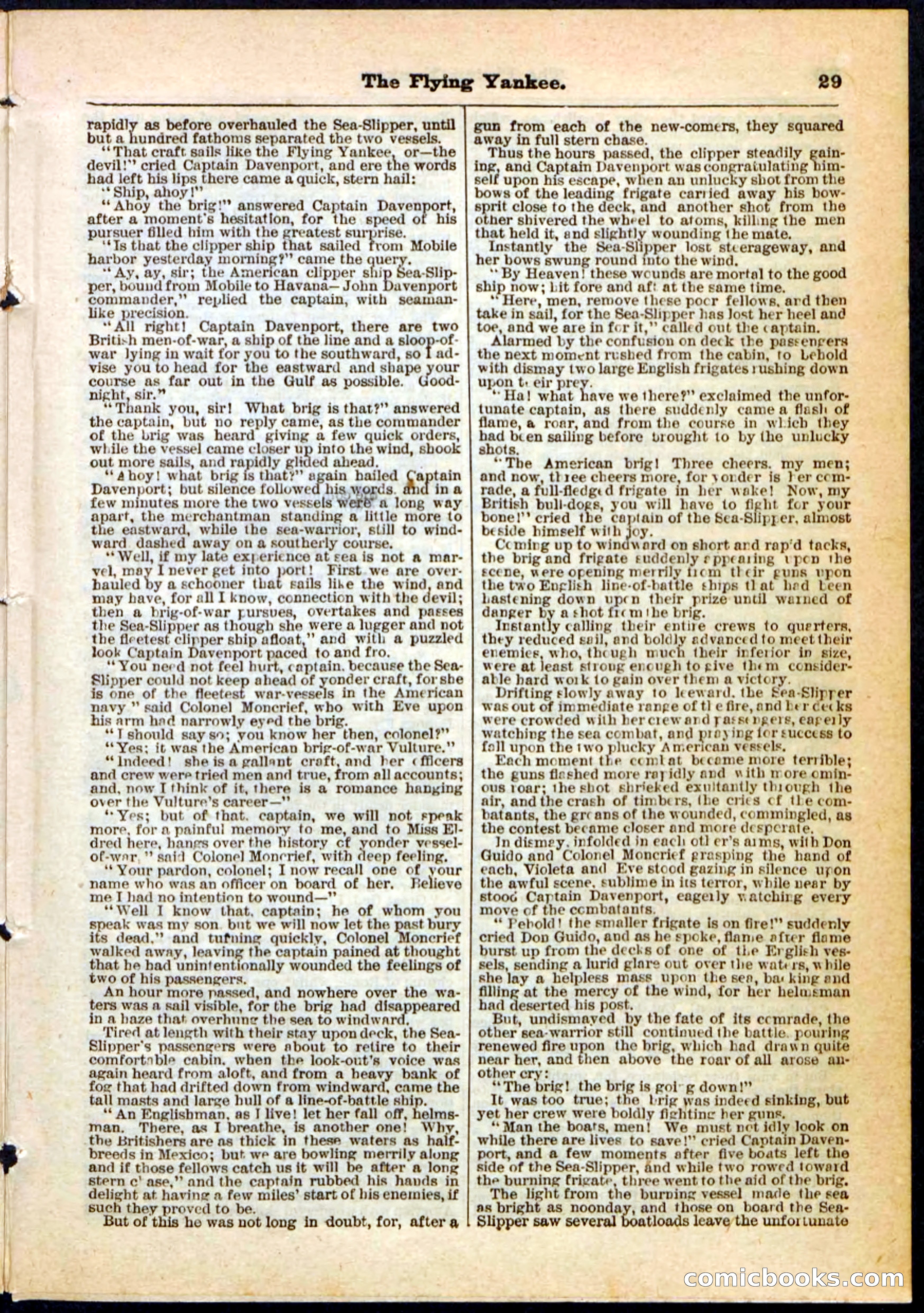 The Flying Yankee; or, The Ocean Outcast — page 29 of 32