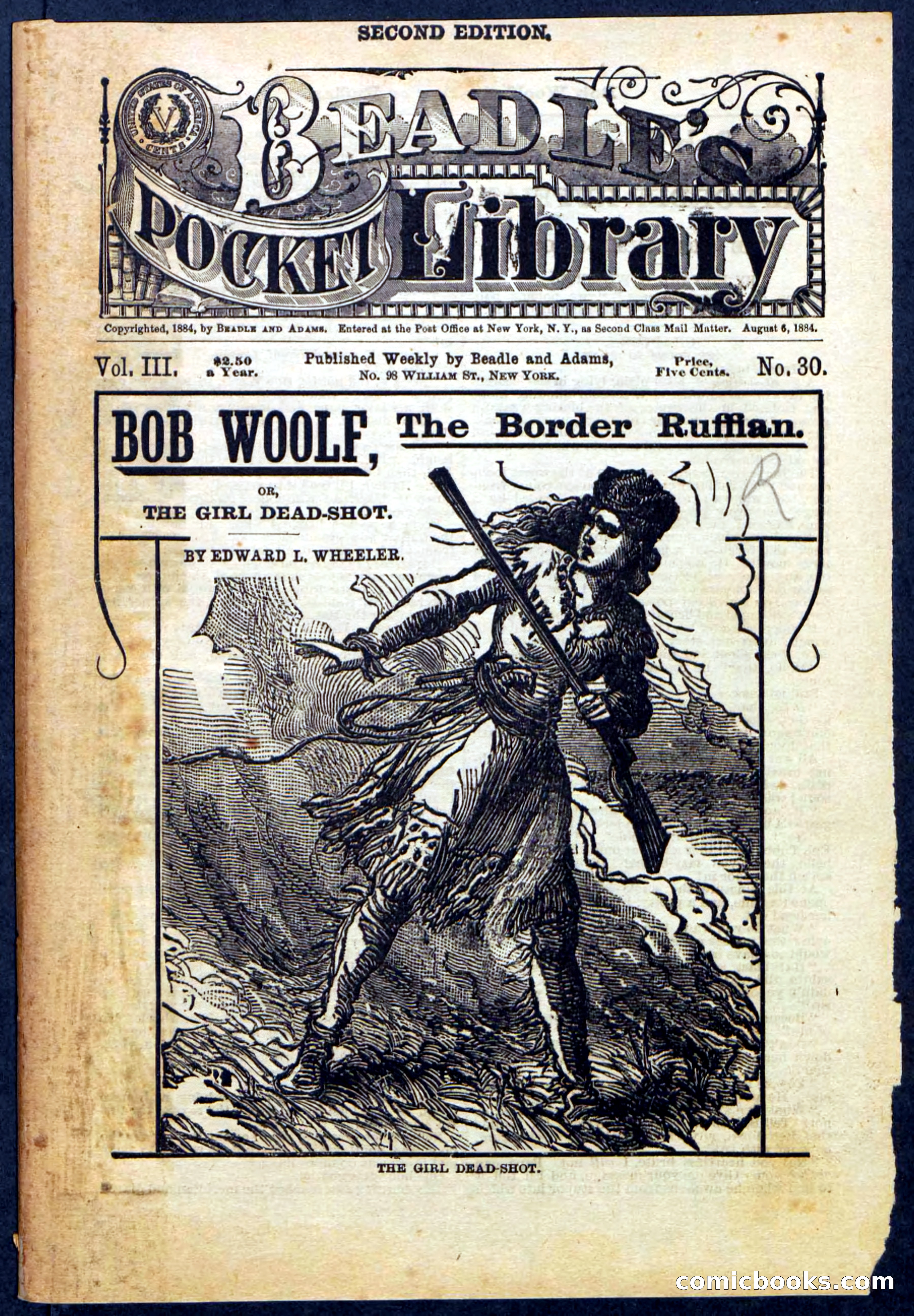 Beadle's Pocket Library, Vol. III, No. 30 — page 1 of 32