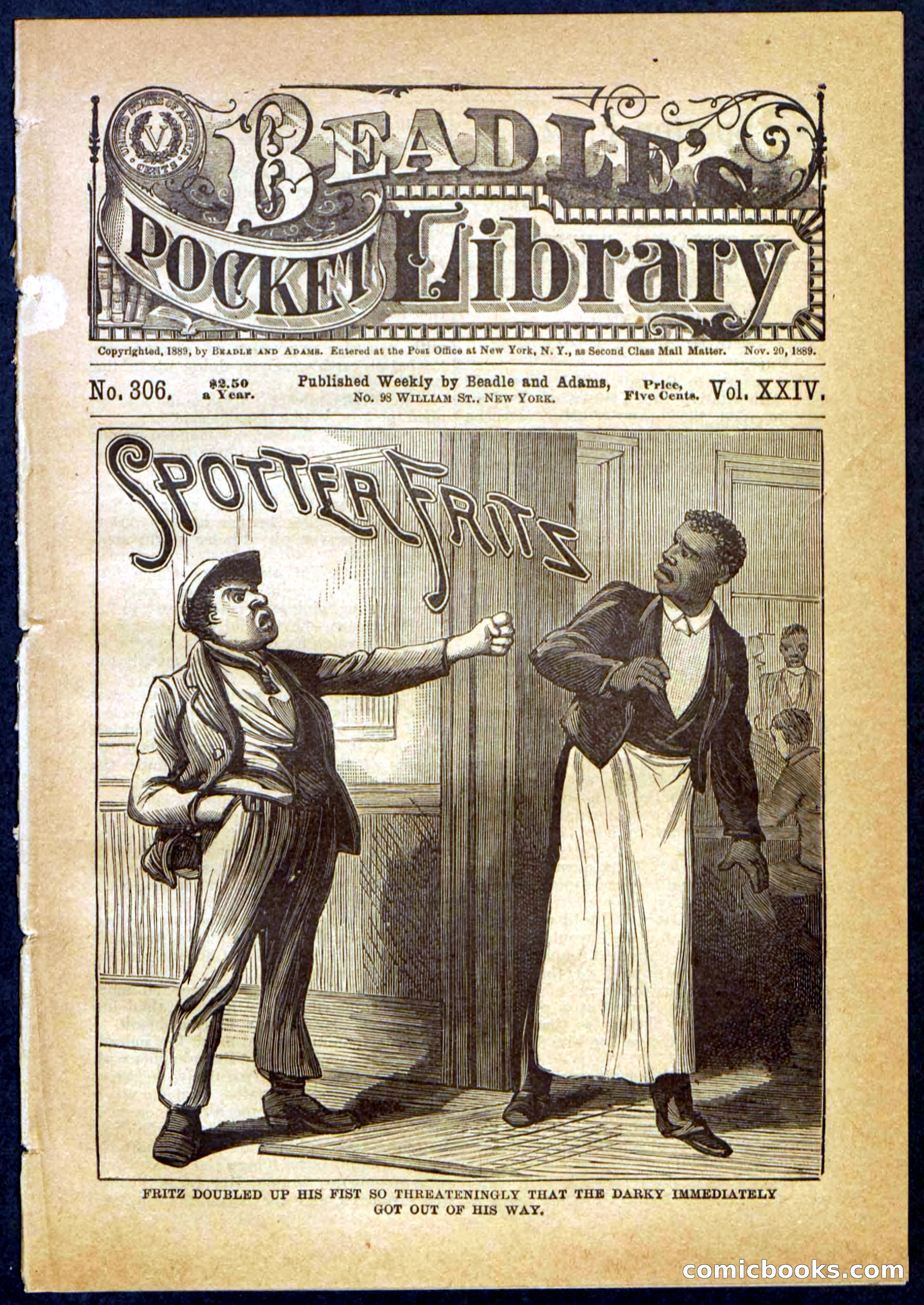 Beadle's Pocket Library No. 306 — page 1 of 32