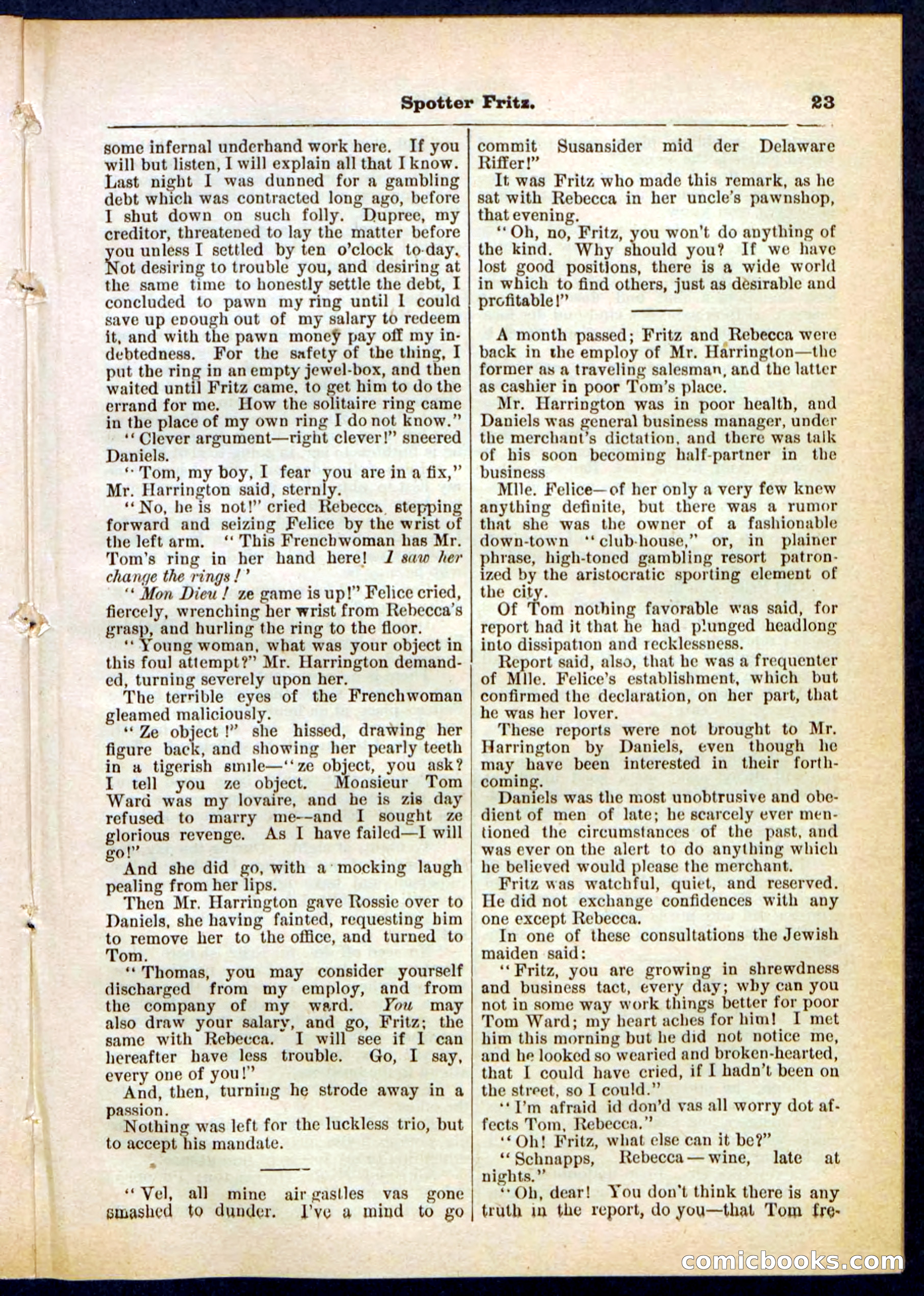 Beadle's Pocket Library No. 306 — page 23 of 32