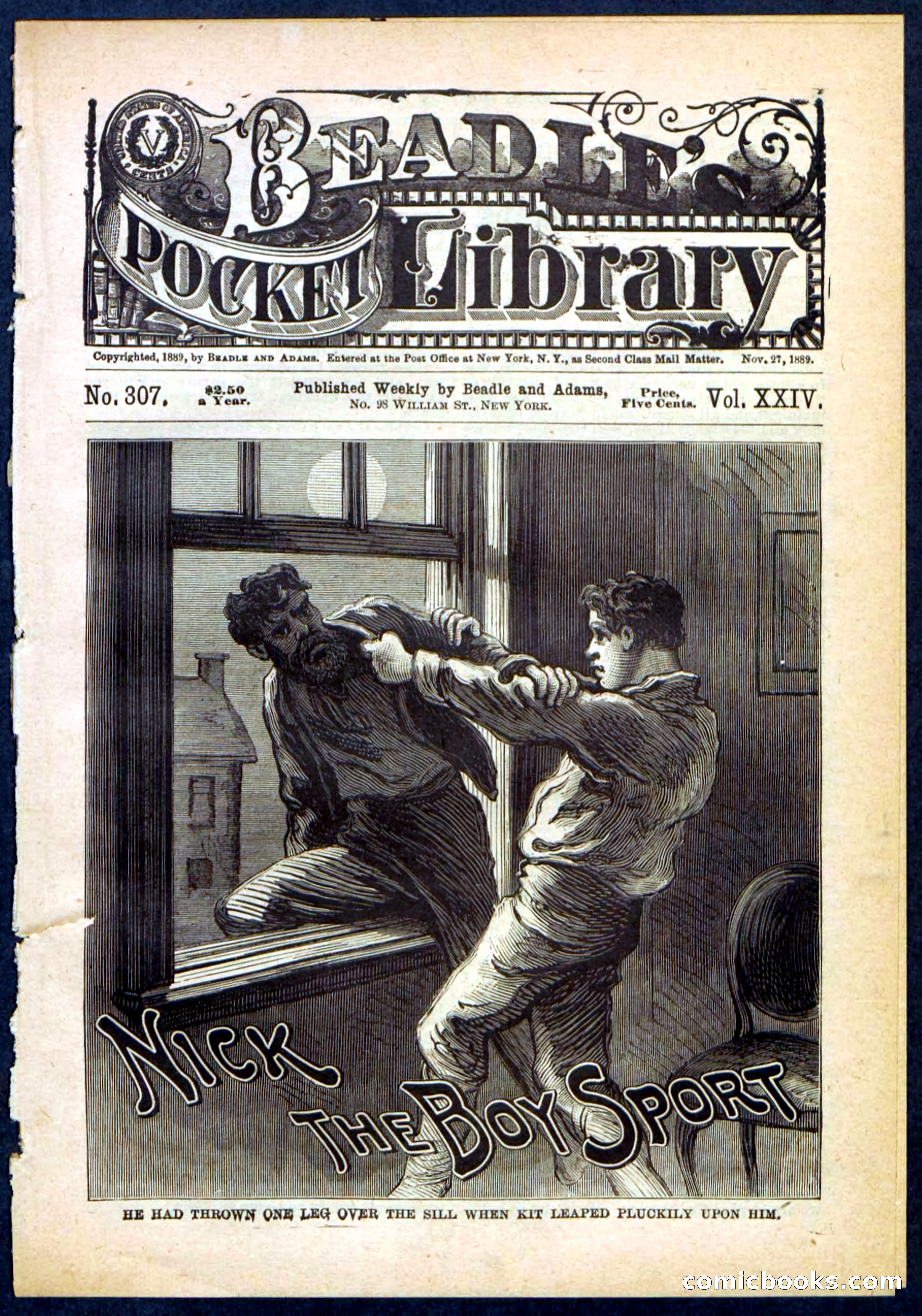 Beadle's Pocket Library, No. 307