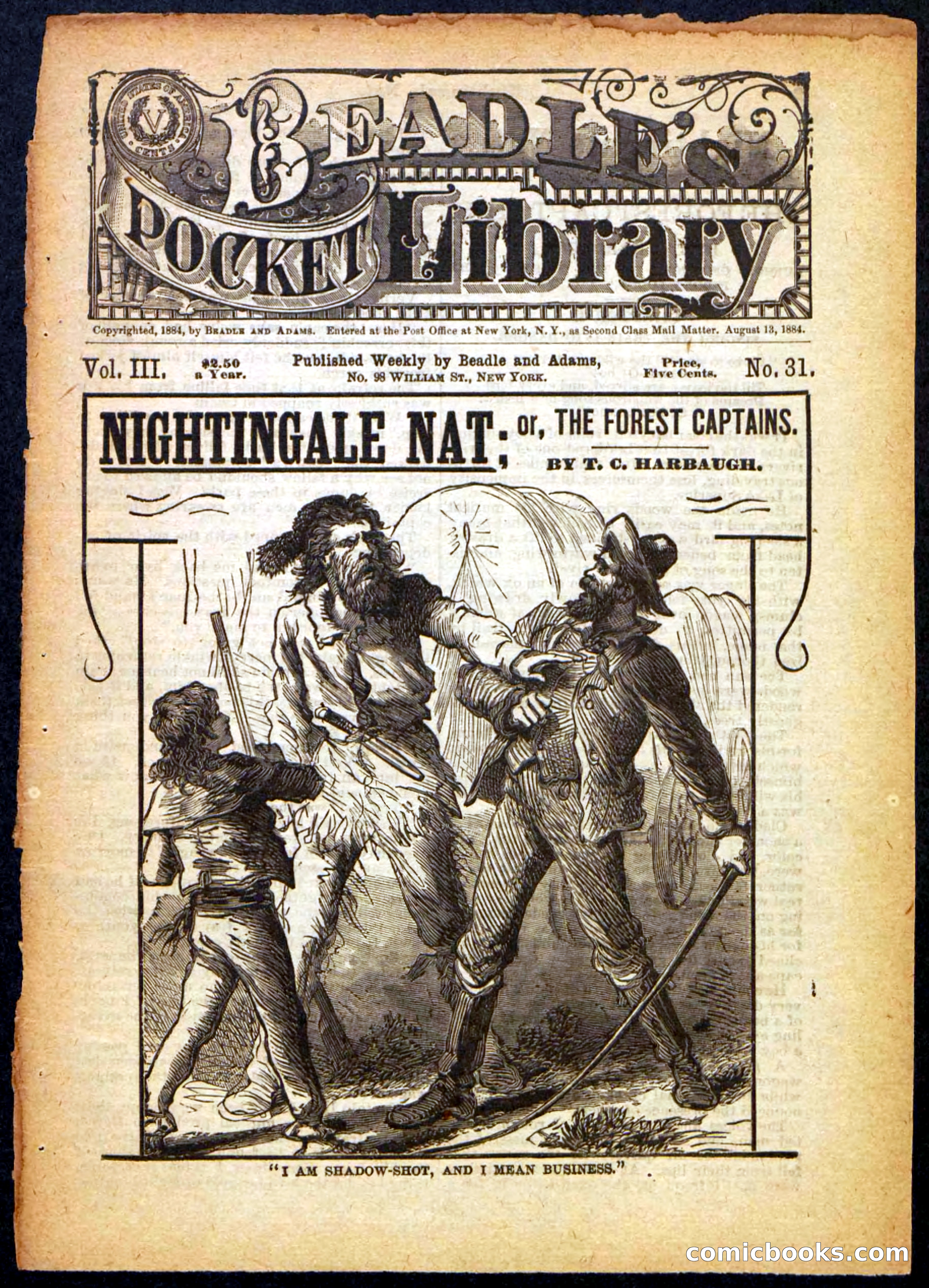 Beadle's Pocket Library, No. 31