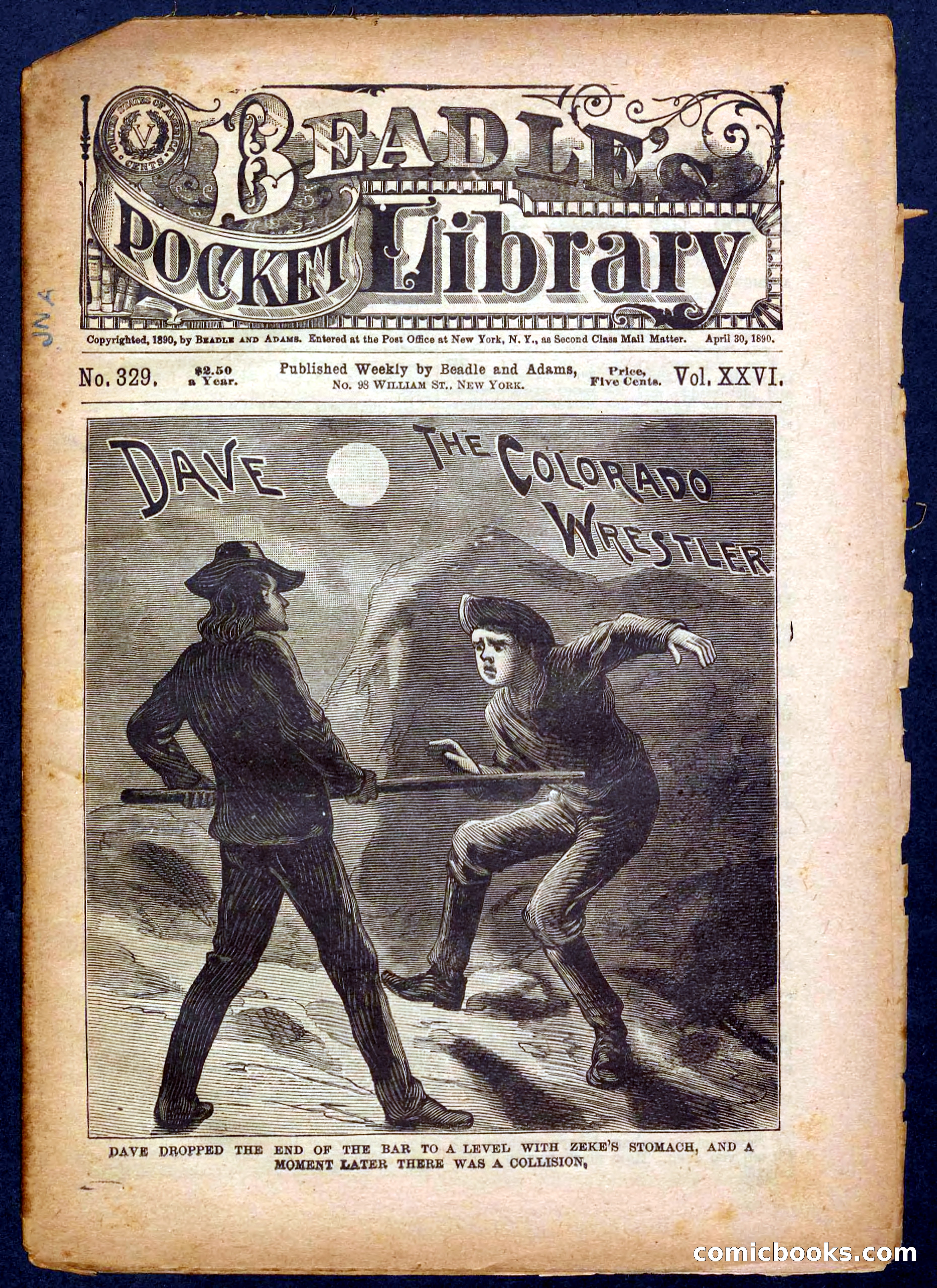 Beadle's Pocket Library No. 329: Dave the Colorado Wrestler