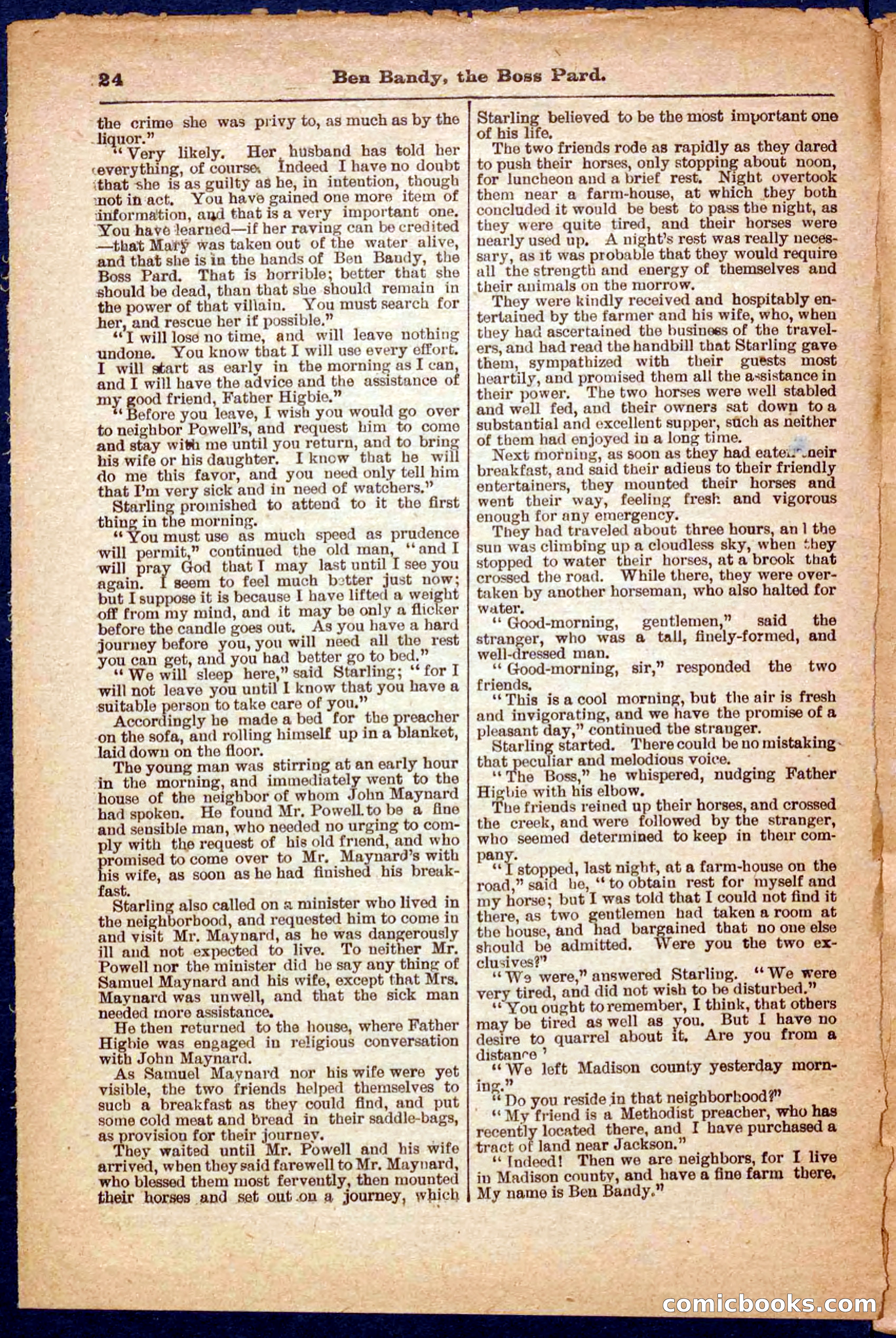 Beadle's Pocket Library No. 335 — page 24 of 32