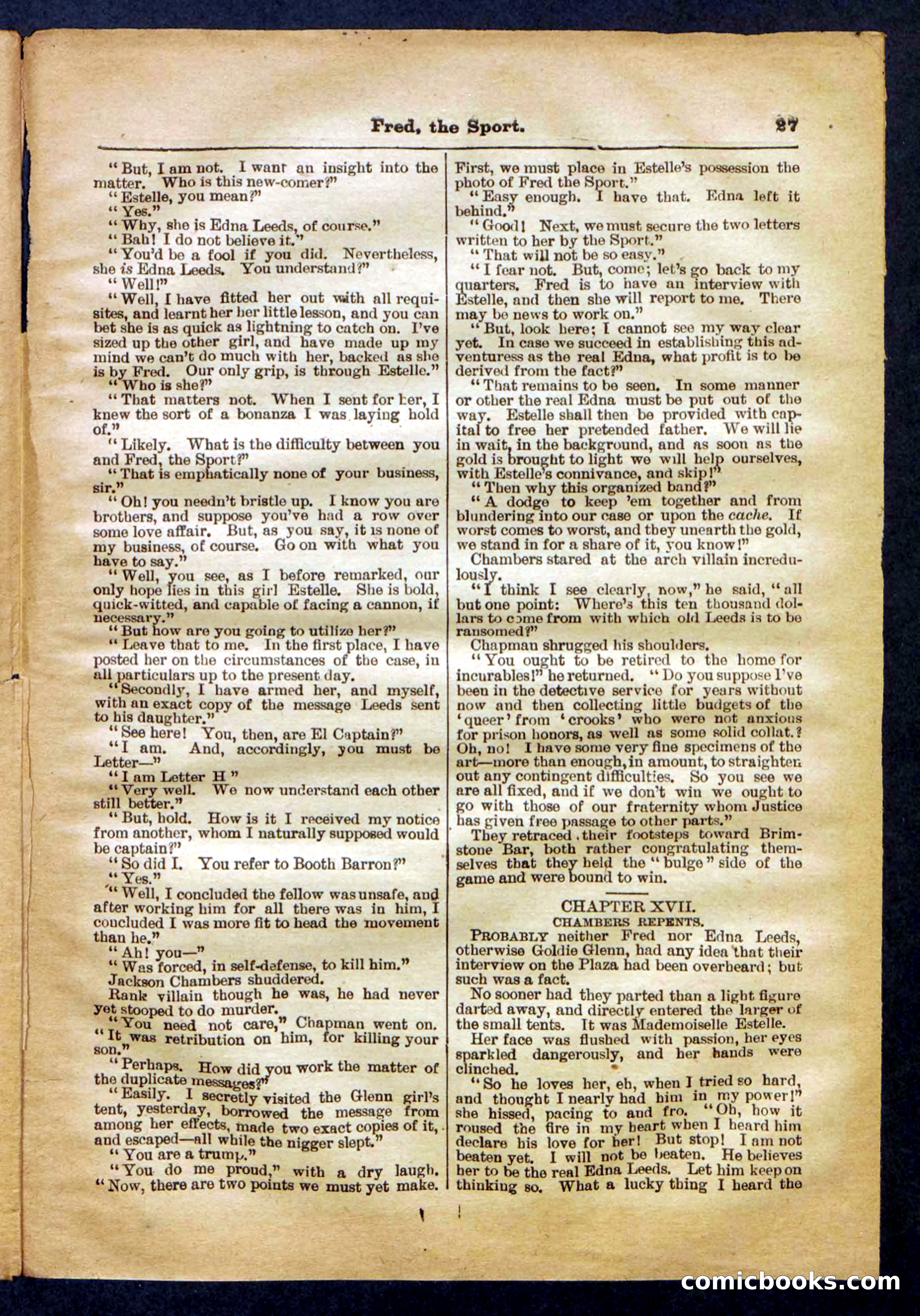 Beadle's Pocket Library No. 336 — page 27 of 32