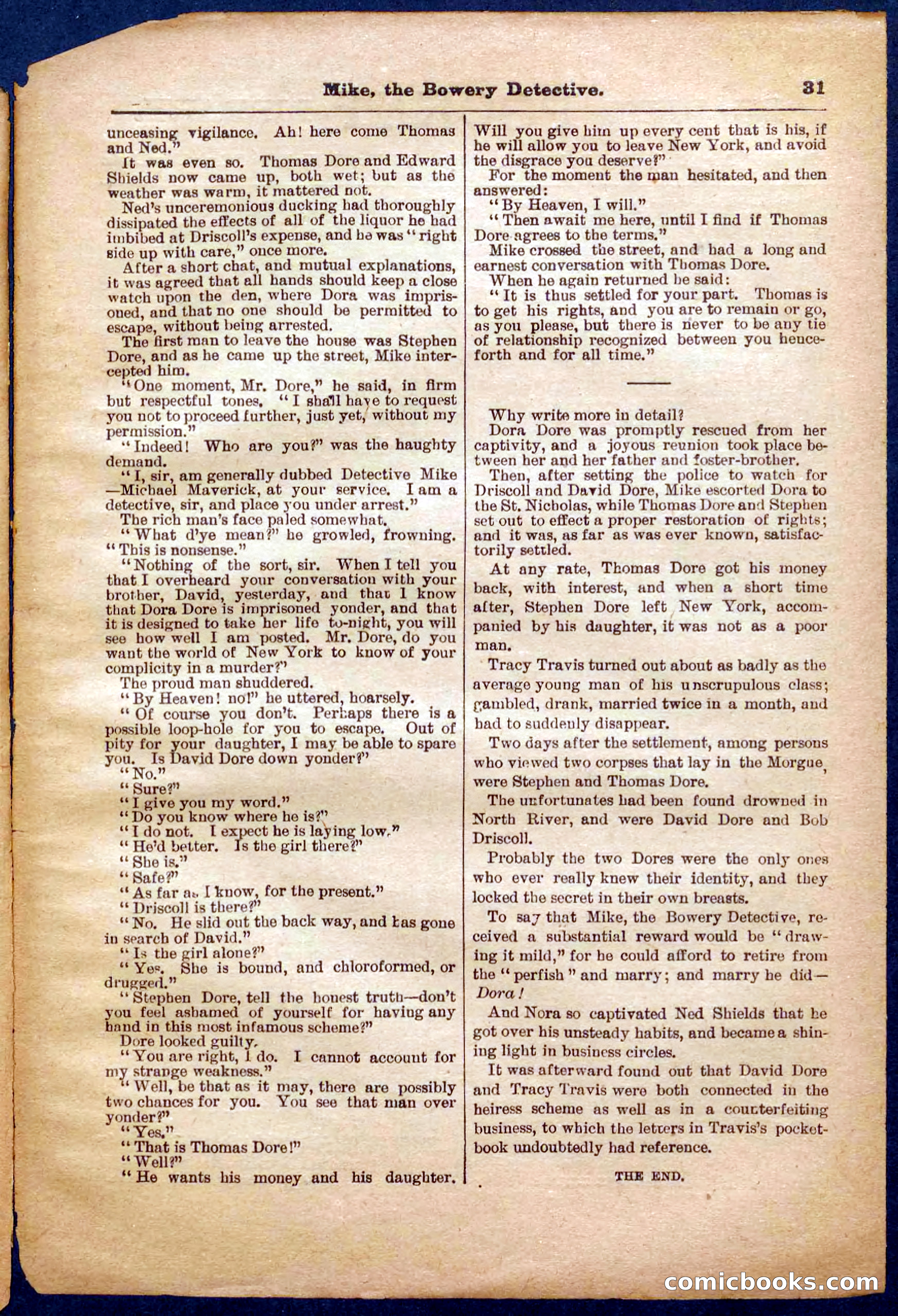 Beadle's Pocket Library No. 343 — page 31 of 32