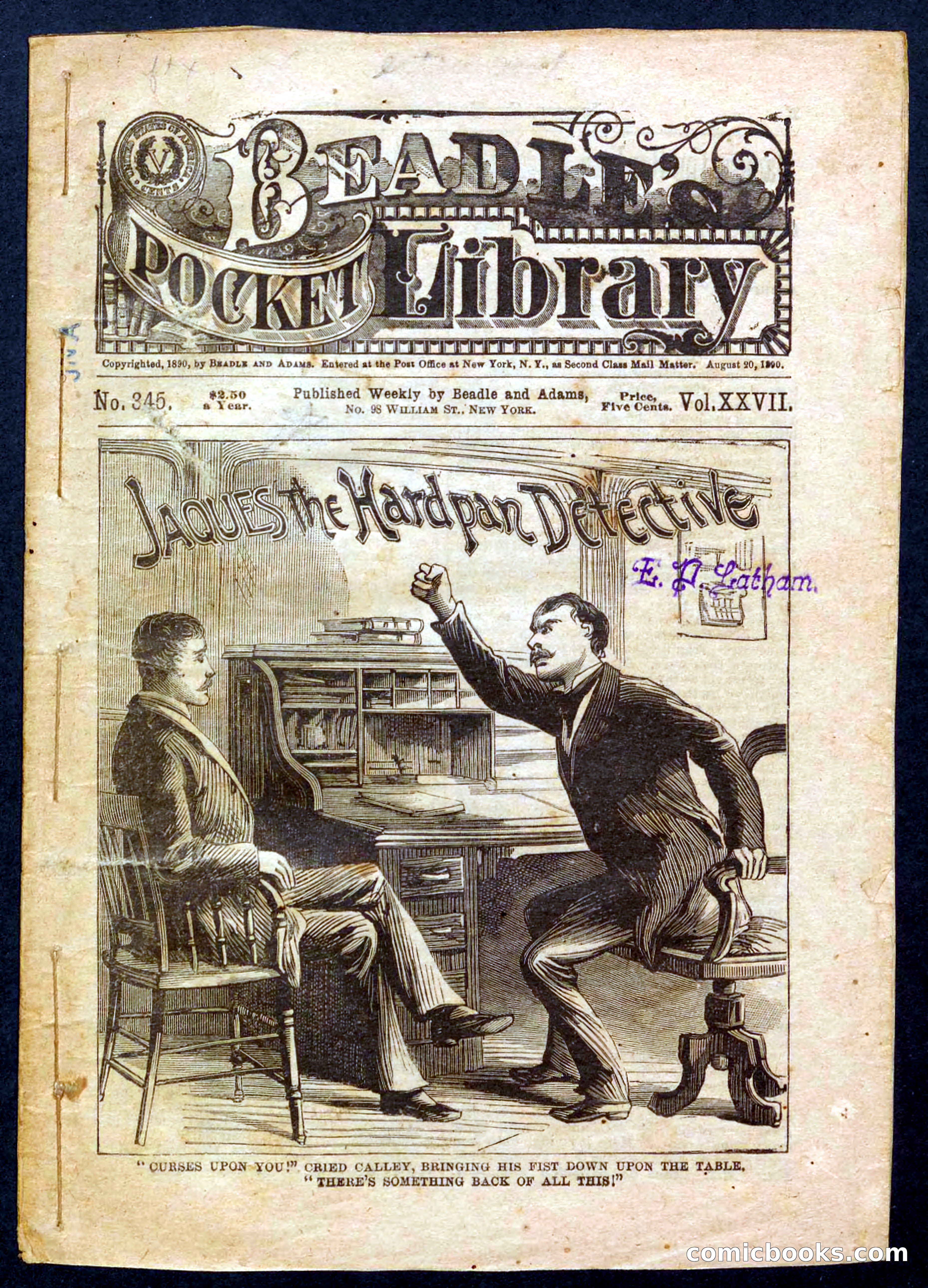 Beadle's Pocket Library No. 345 — page 1 of 32
