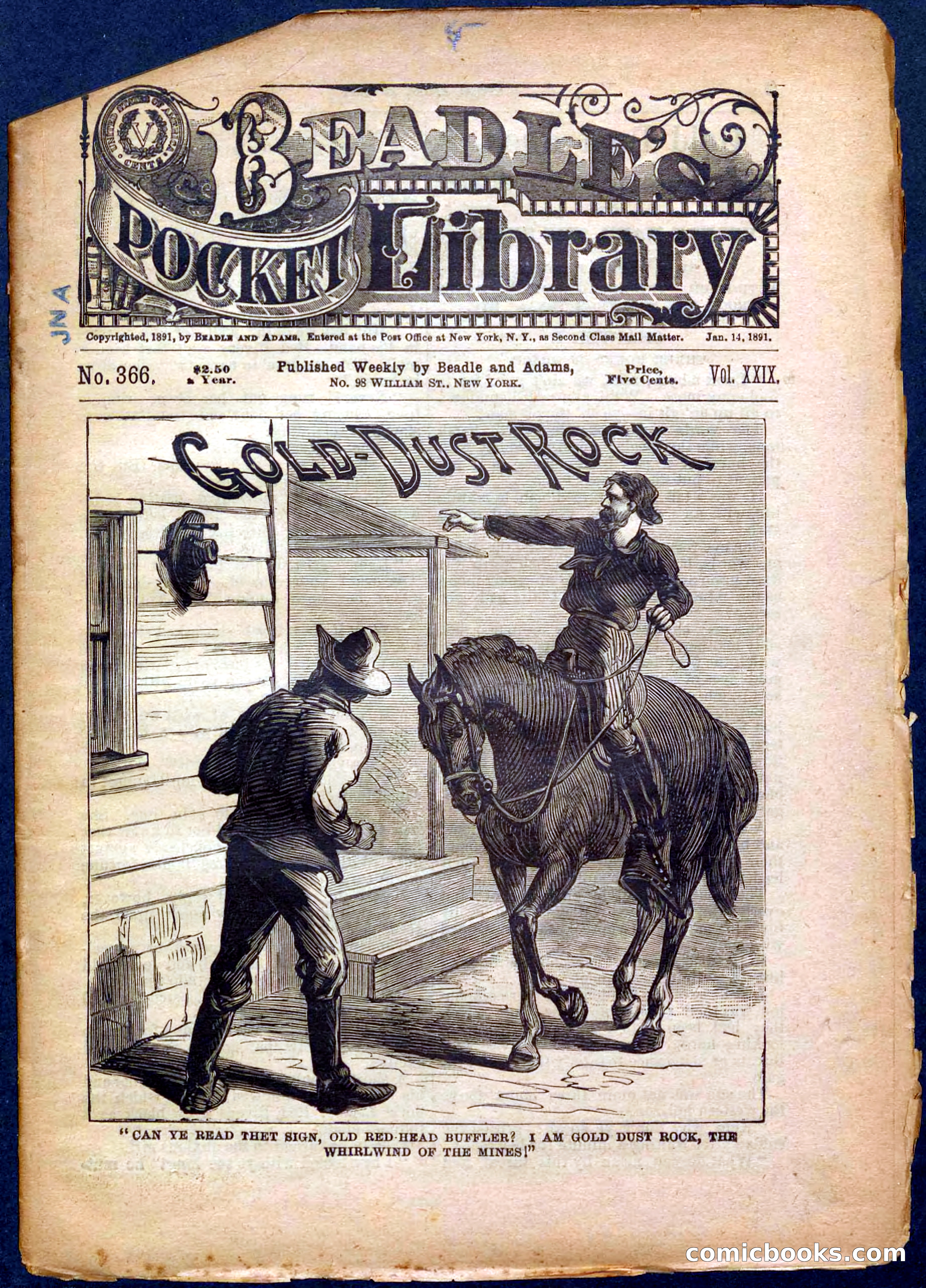 Beadle's Pocket Library No. 366