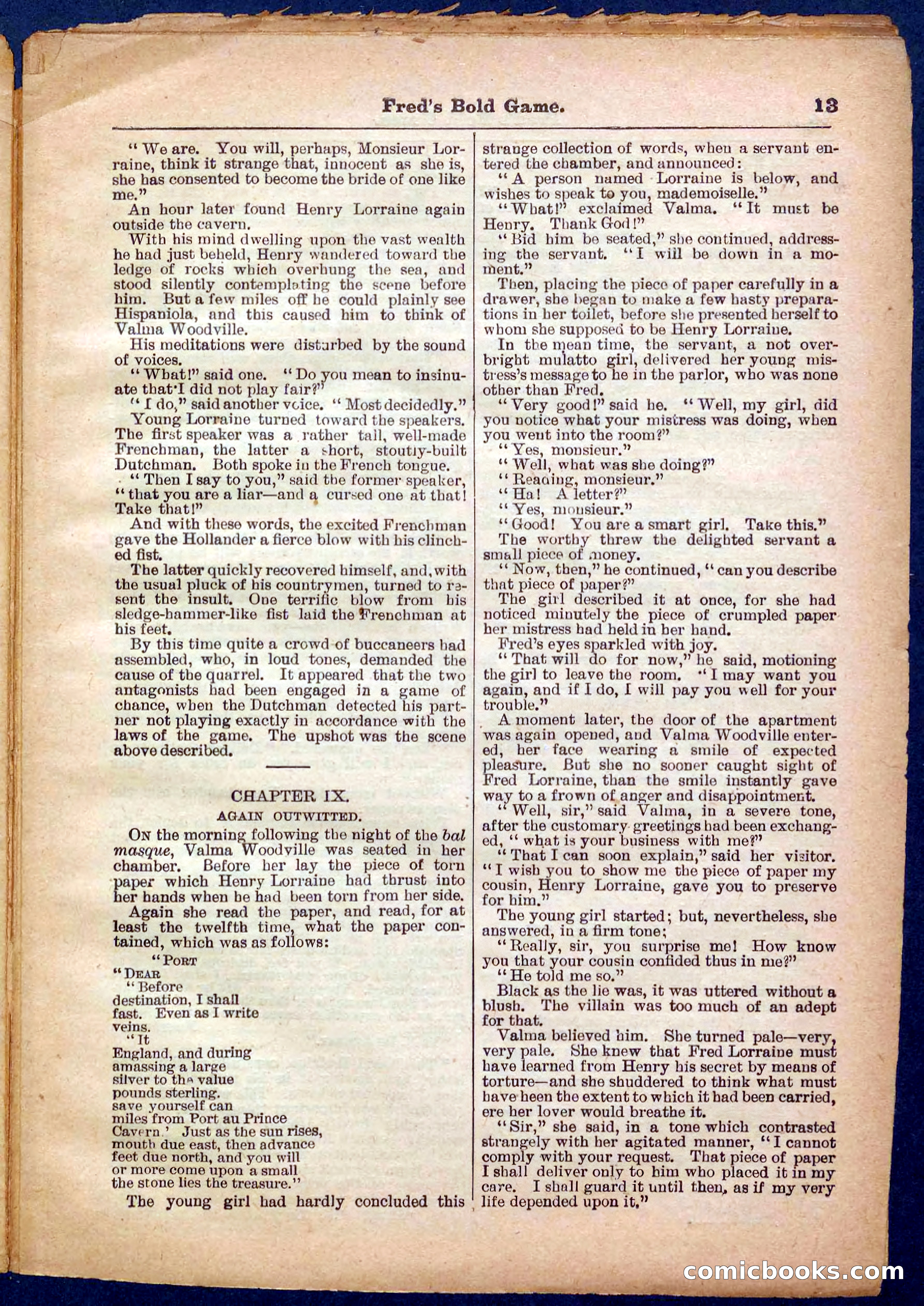 Beadle's Pocket Library, No. 367 — page 13 of 32