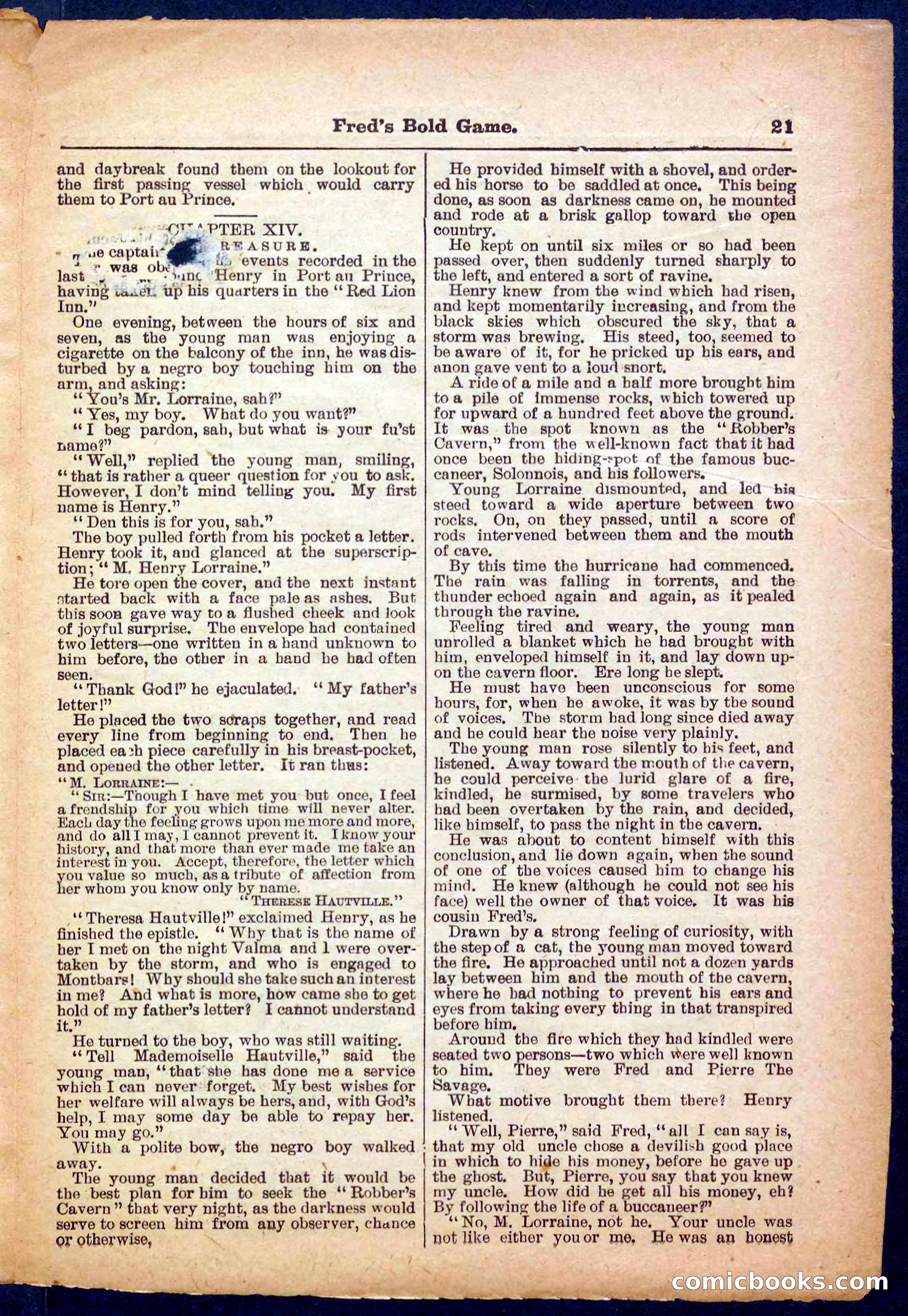 Beadle's Pocket Library, No. 367 — page 21 of 32