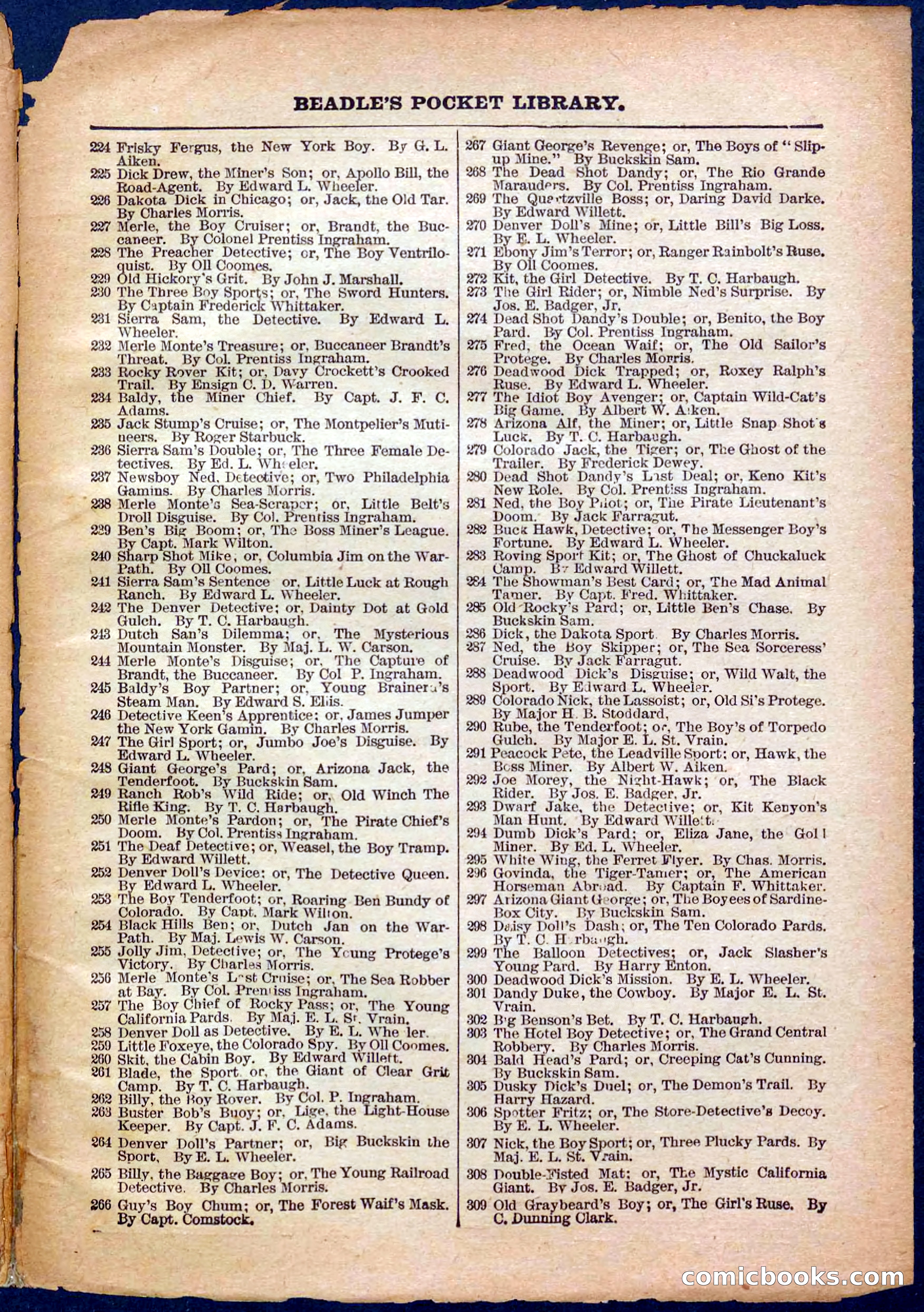 Beadle's Pocket Library, No. 367 — page 31 of 32