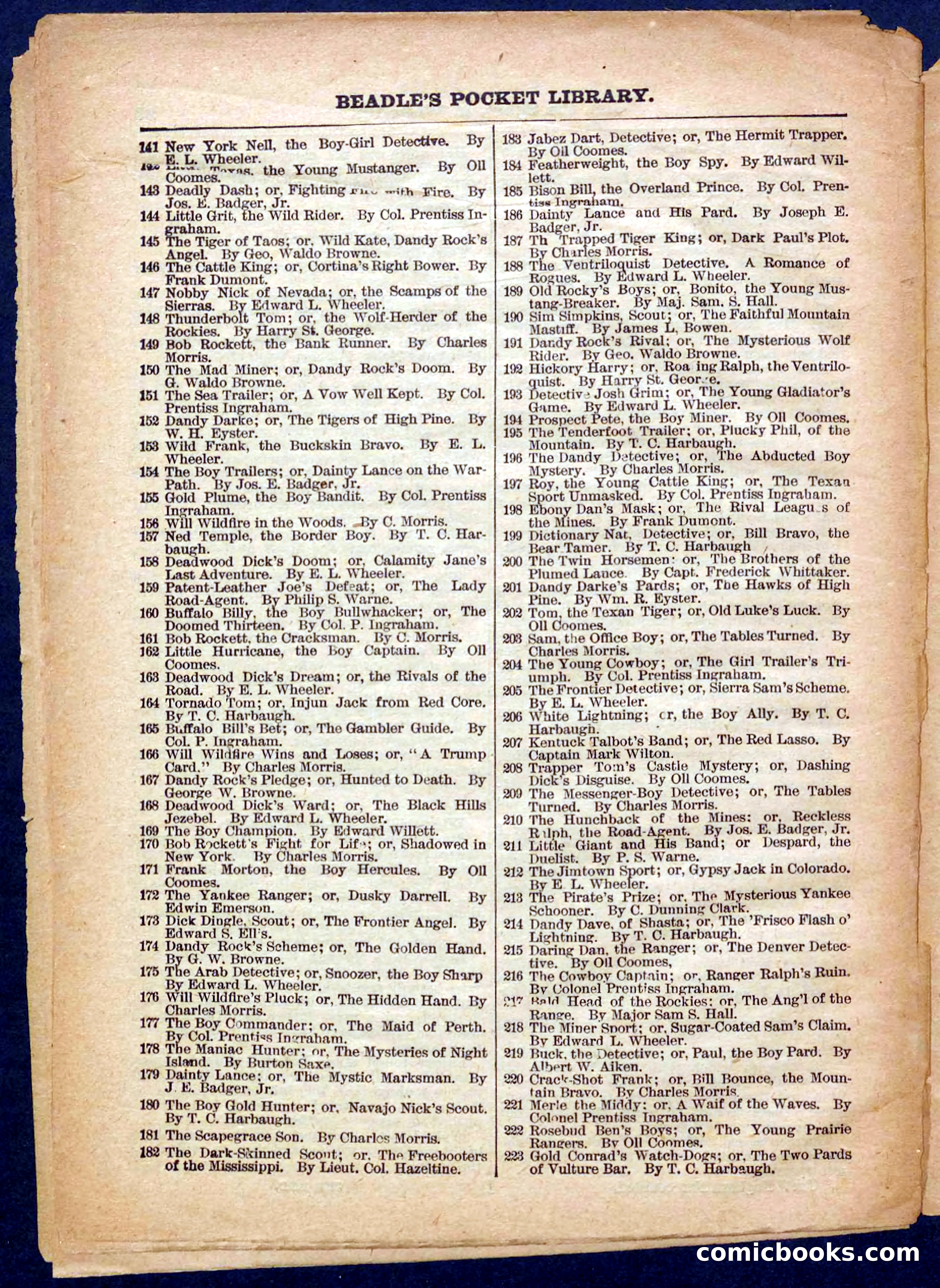 Beadle's Pocket Library No. 368 — page 30 of 32