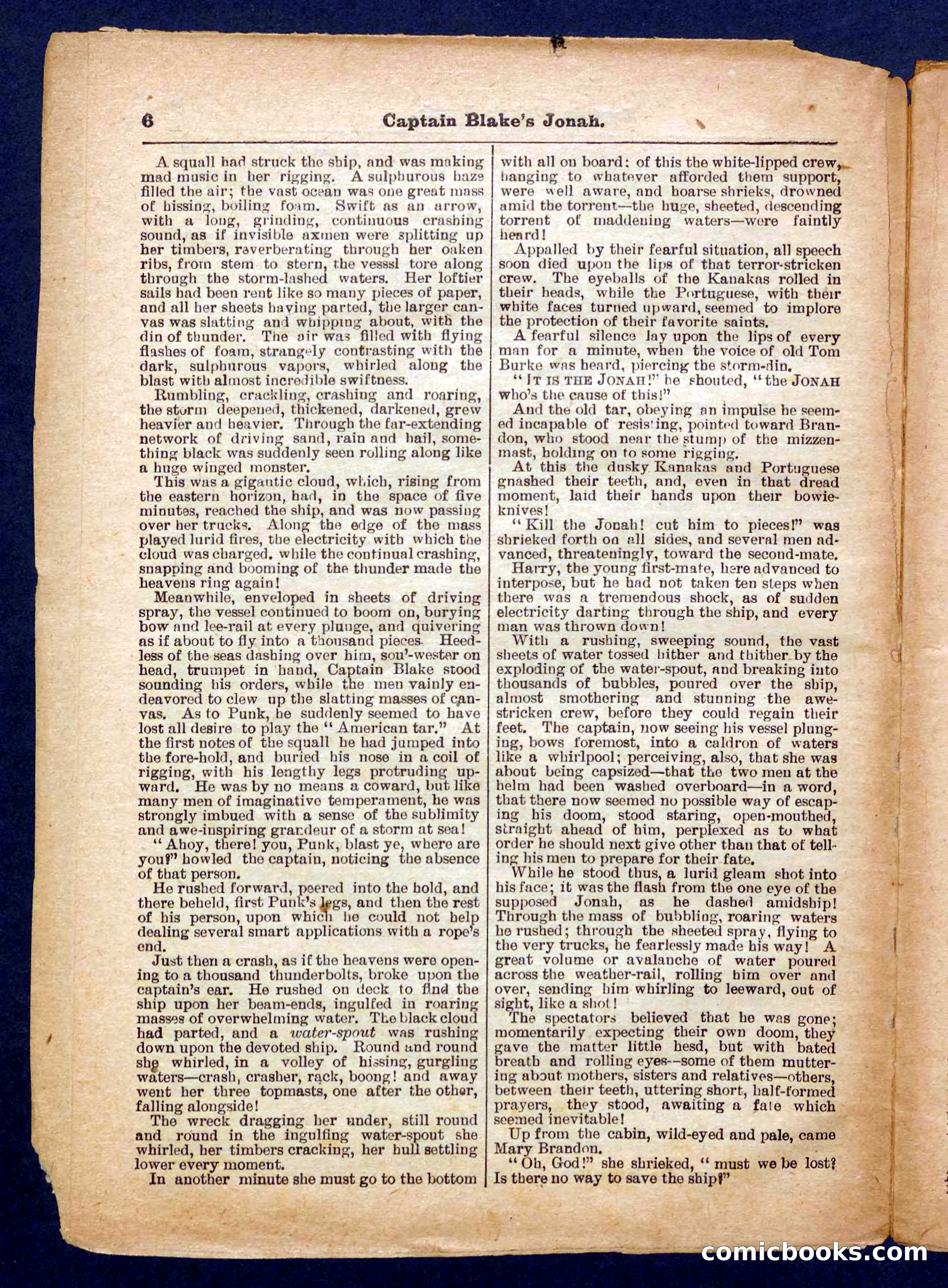 Beadle's Pocket Library No. 369: Captain Blake's Jonah — page 6 of 32