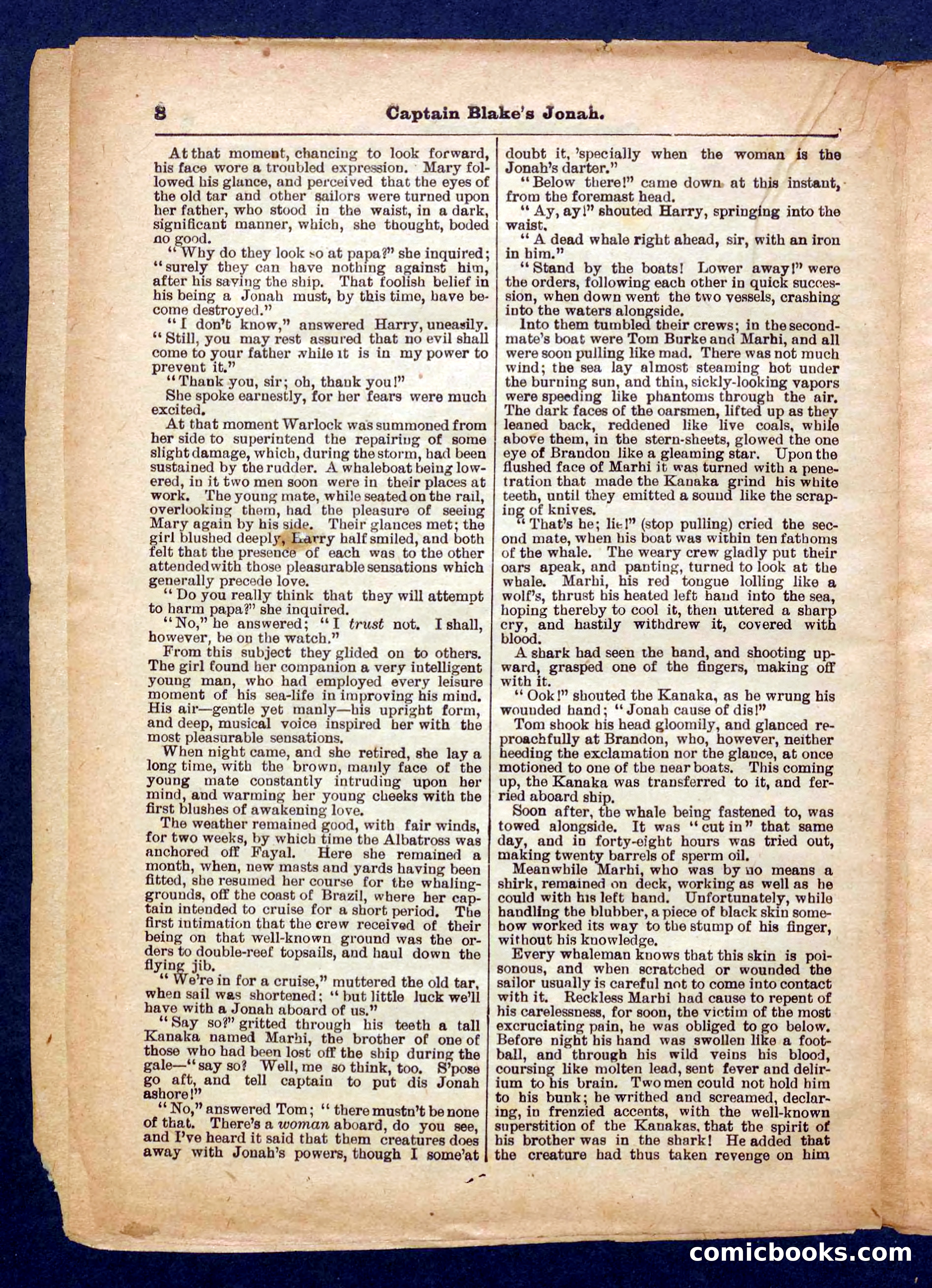 Beadle's Pocket Library No. 369: Captain Blake's Jonah — page 8 of 32