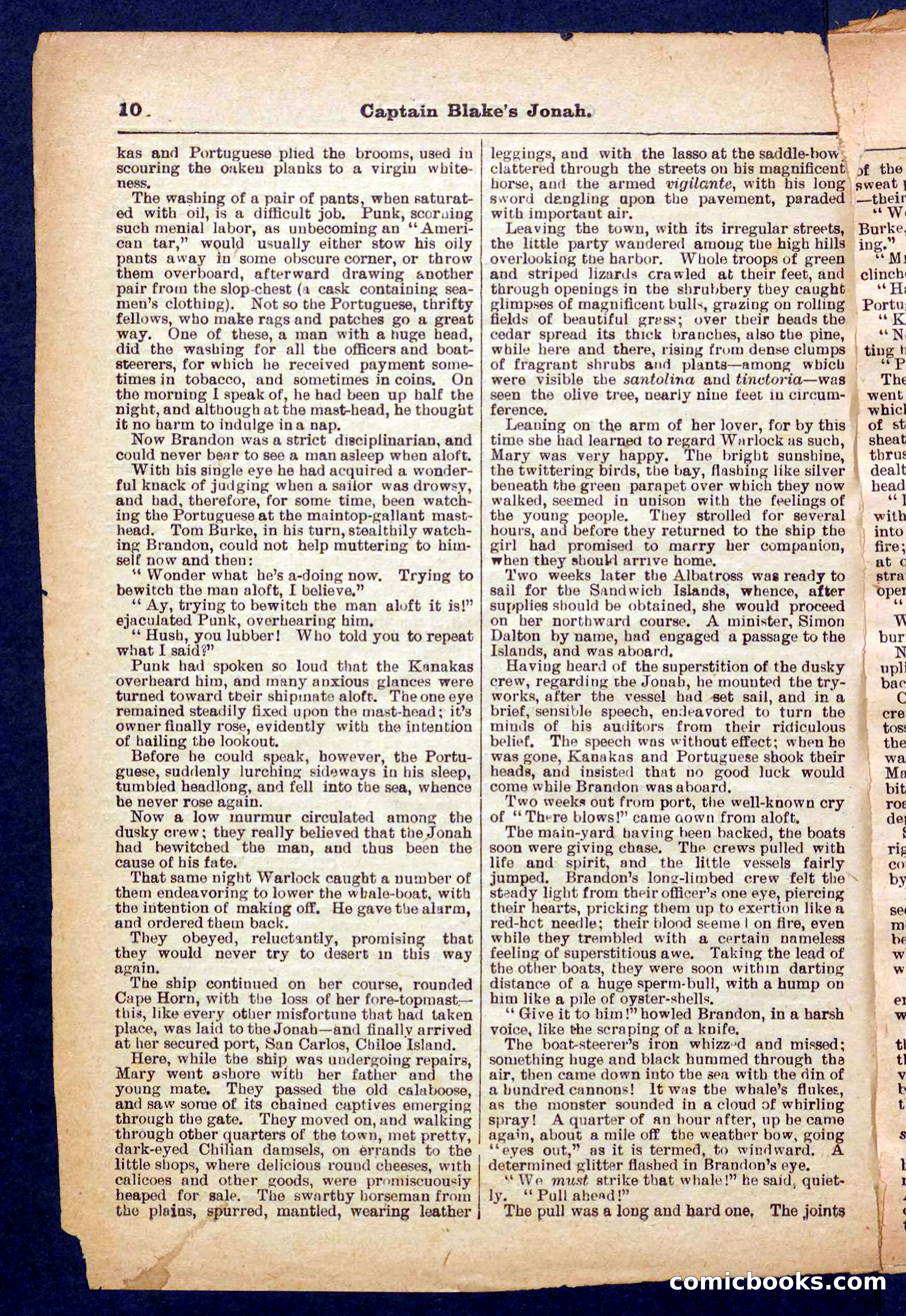 Beadle's Pocket Library No. 369: Captain Blake's Jonah — page 10 of 32