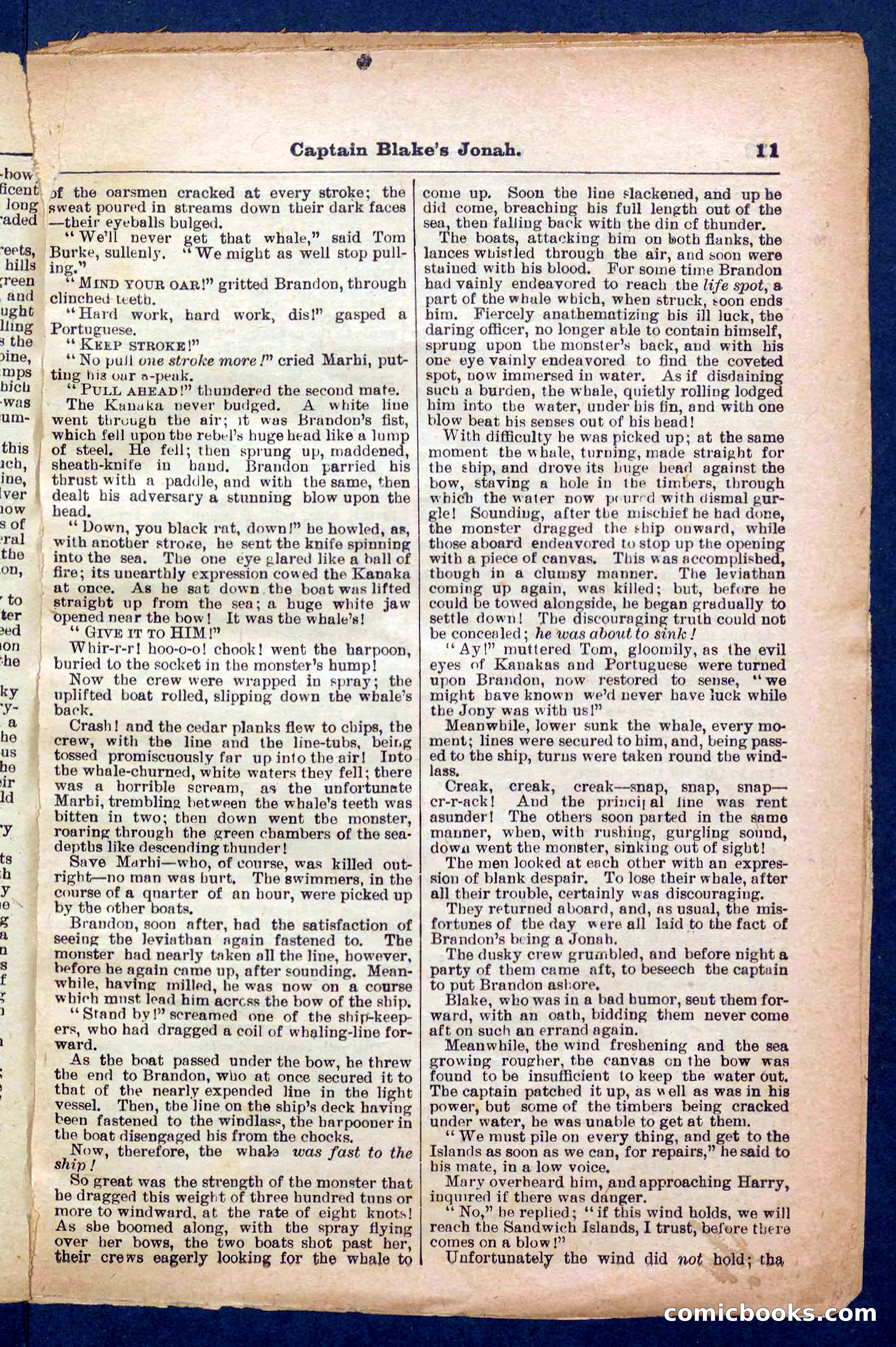 Beadle's Pocket Library No. 369: Captain Blake's Jonah — page 11 of 32