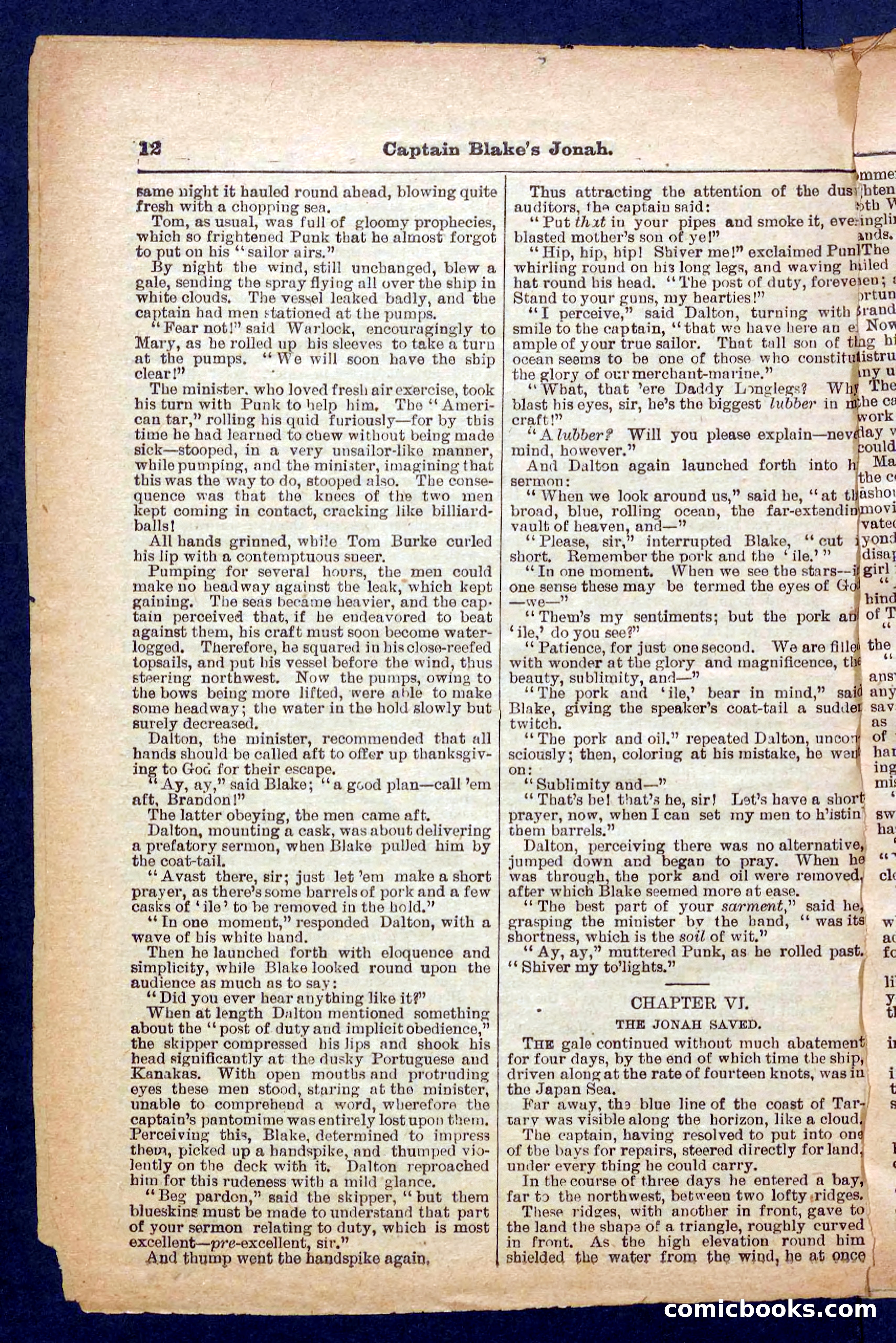 Beadle's Pocket Library No. 369: Captain Blake's Jonah — page 12 of 32