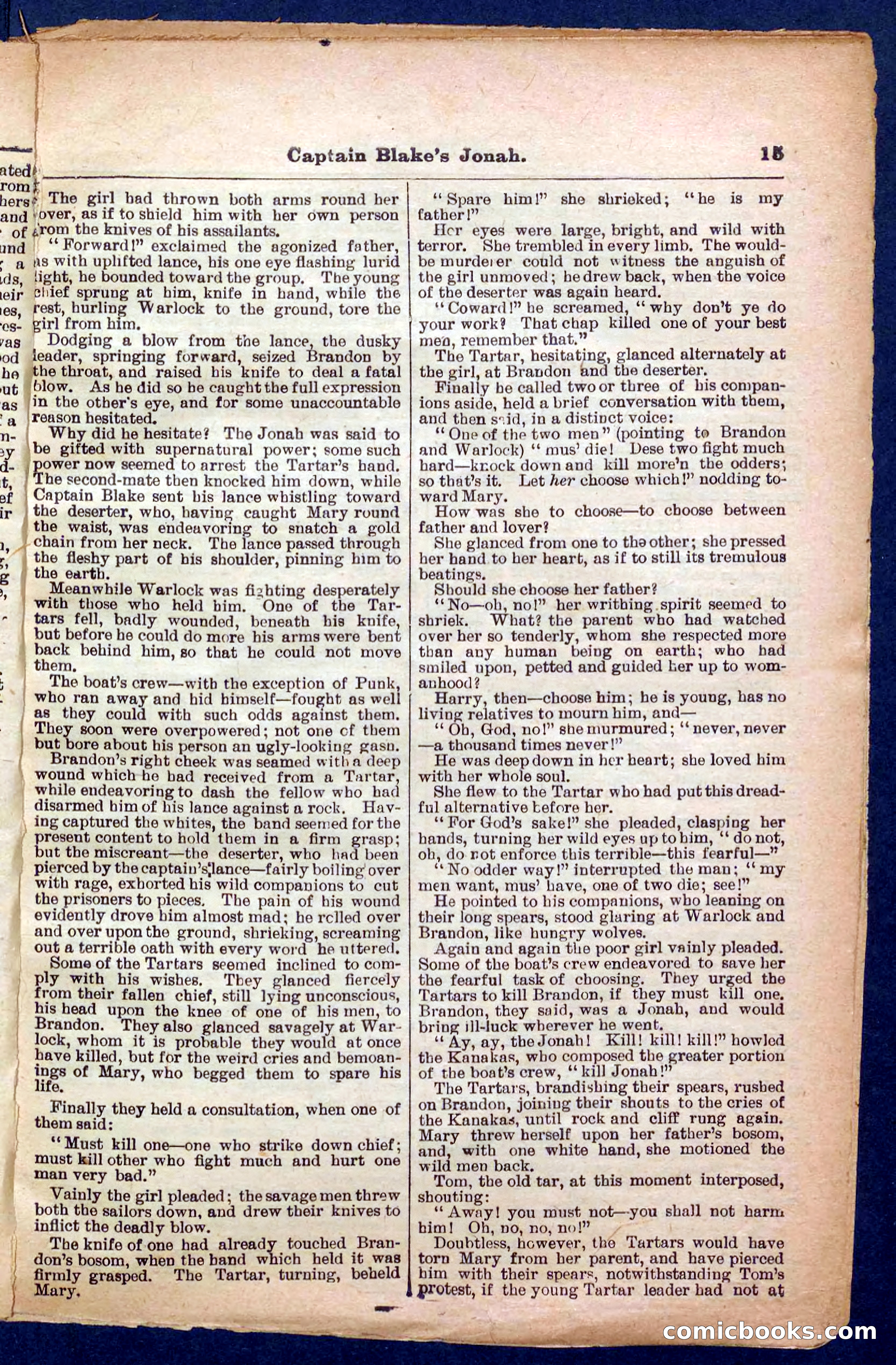 Beadle's Pocket Library No. 369: Captain Blake's Jonah — page 15 of 32