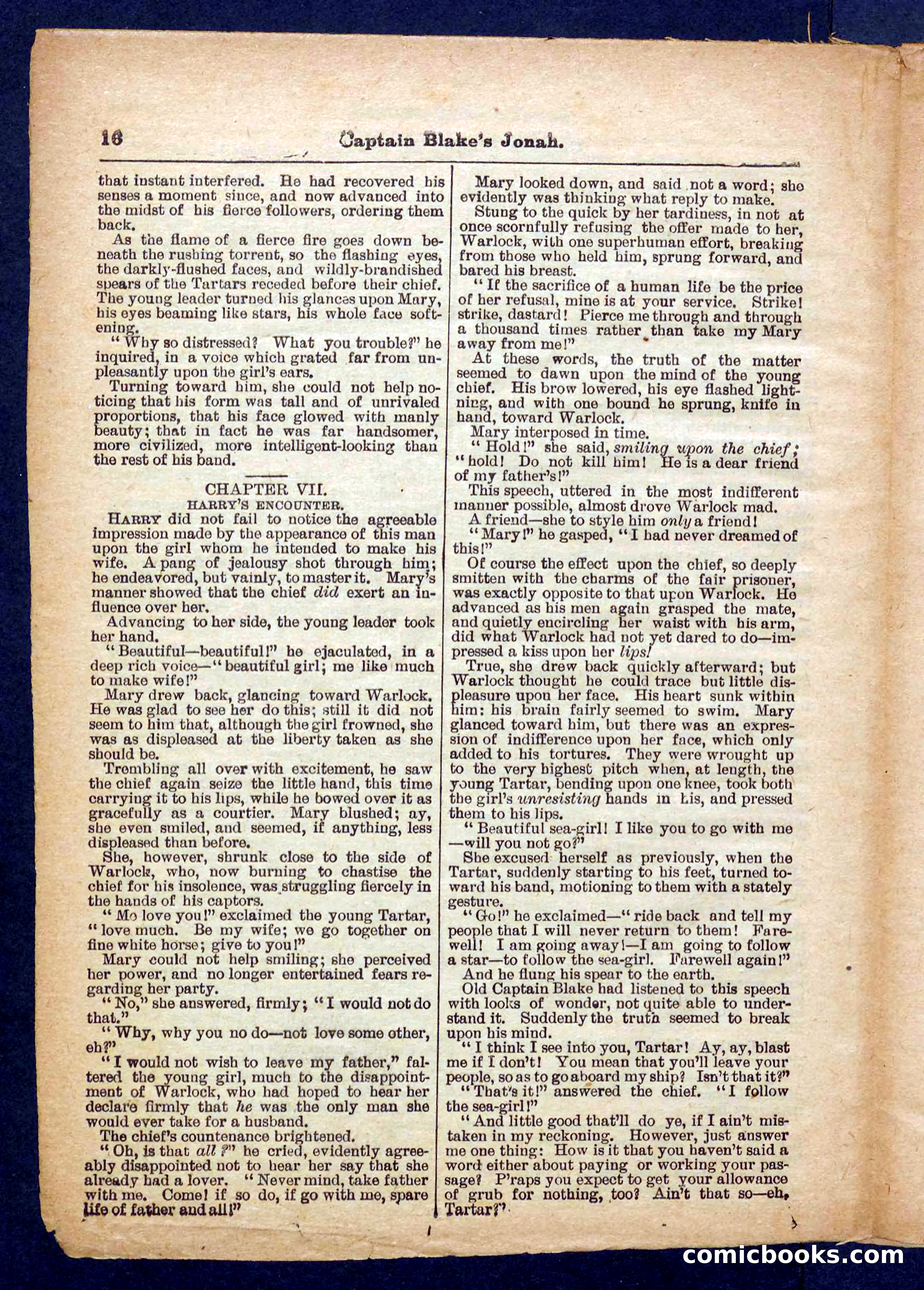 Beadle's Pocket Library No. 369: Captain Blake's Jonah — page 16 of 32