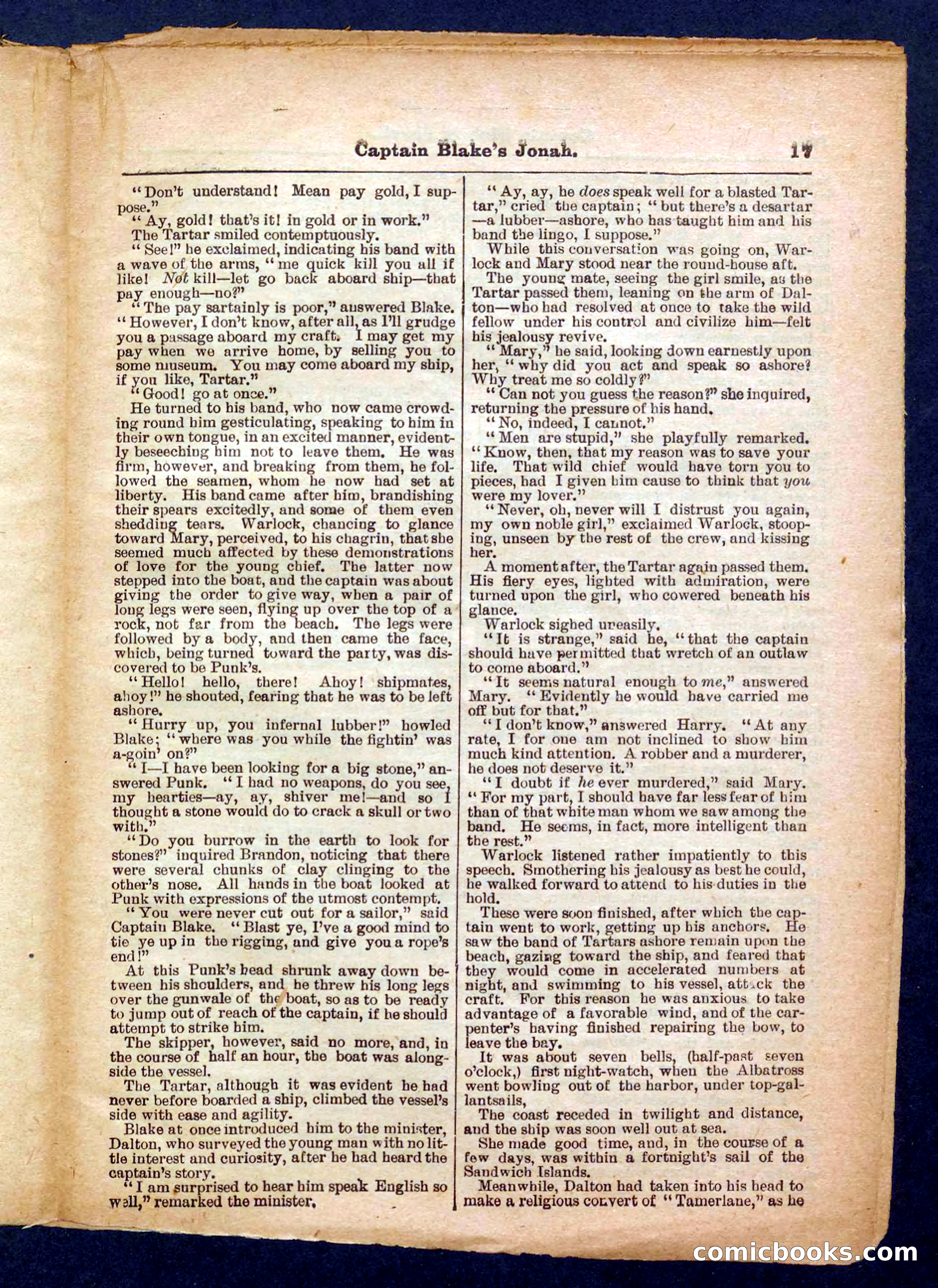 Beadle's Pocket Library No. 369: Captain Blake's Jonah — page 17 of 32