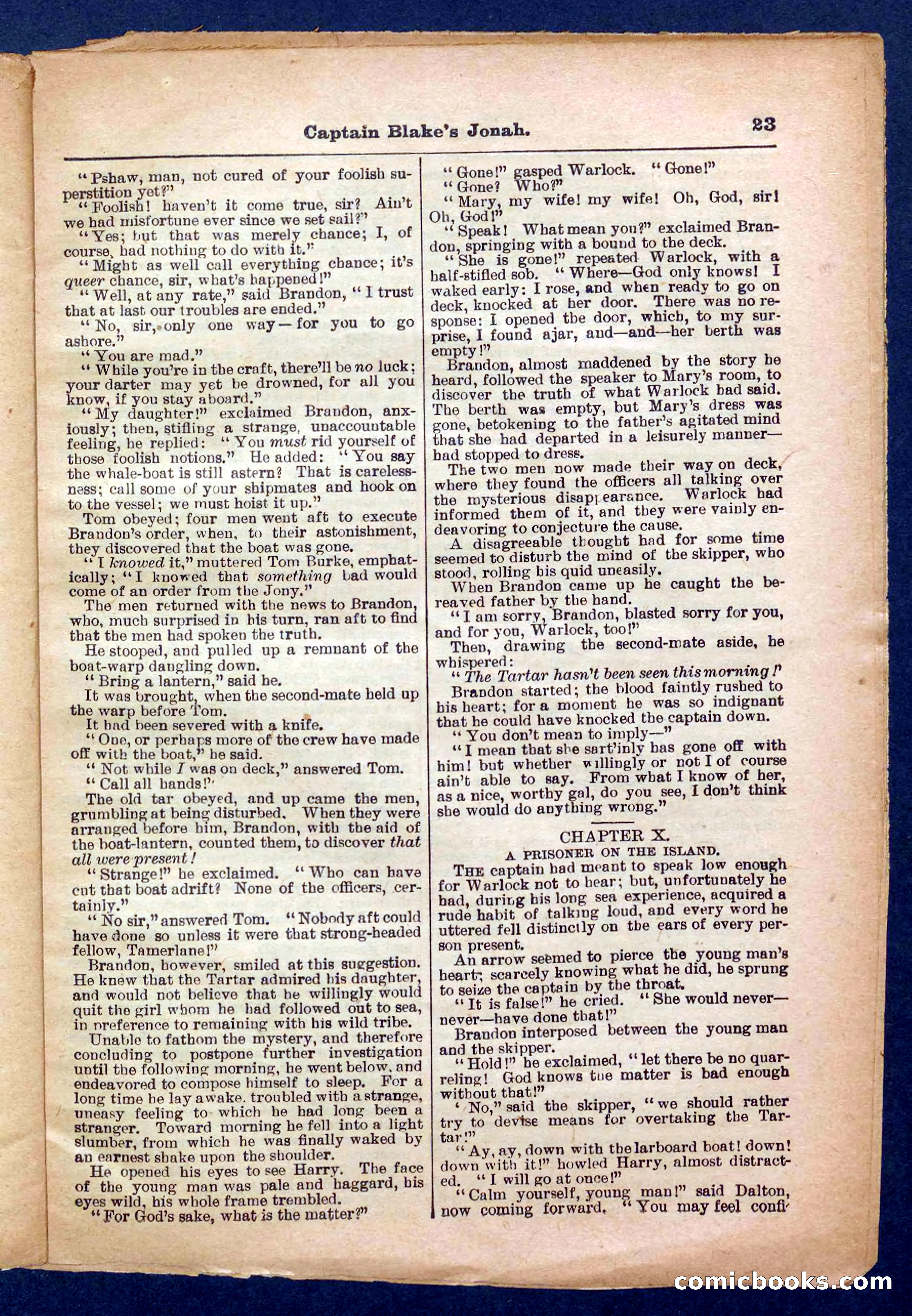 Beadle's Pocket Library No. 369: Captain Blake's Jonah — page 23 of 32