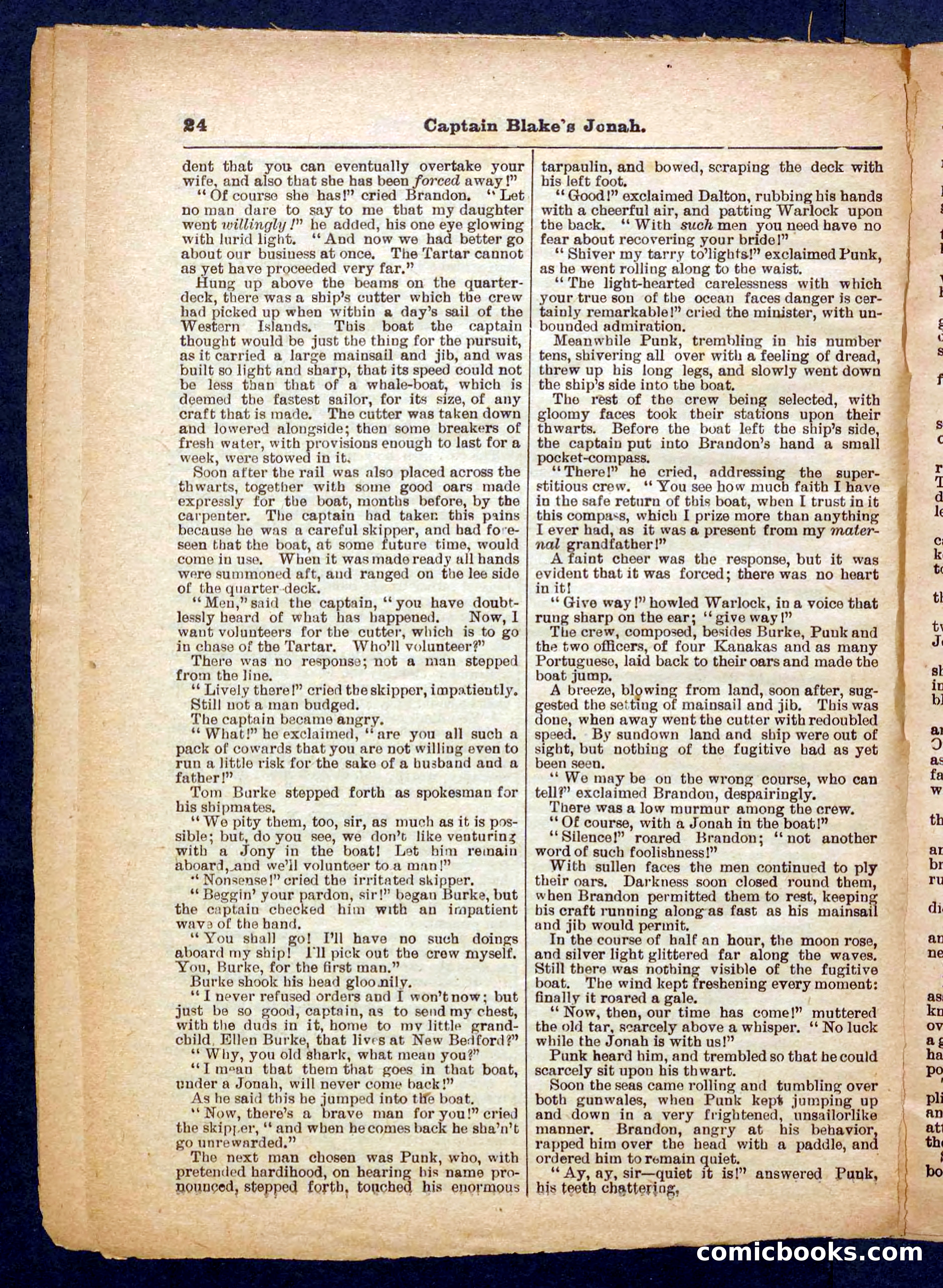 Beadle's Pocket Library No. 369: Captain Blake's Jonah — page 24 of 32