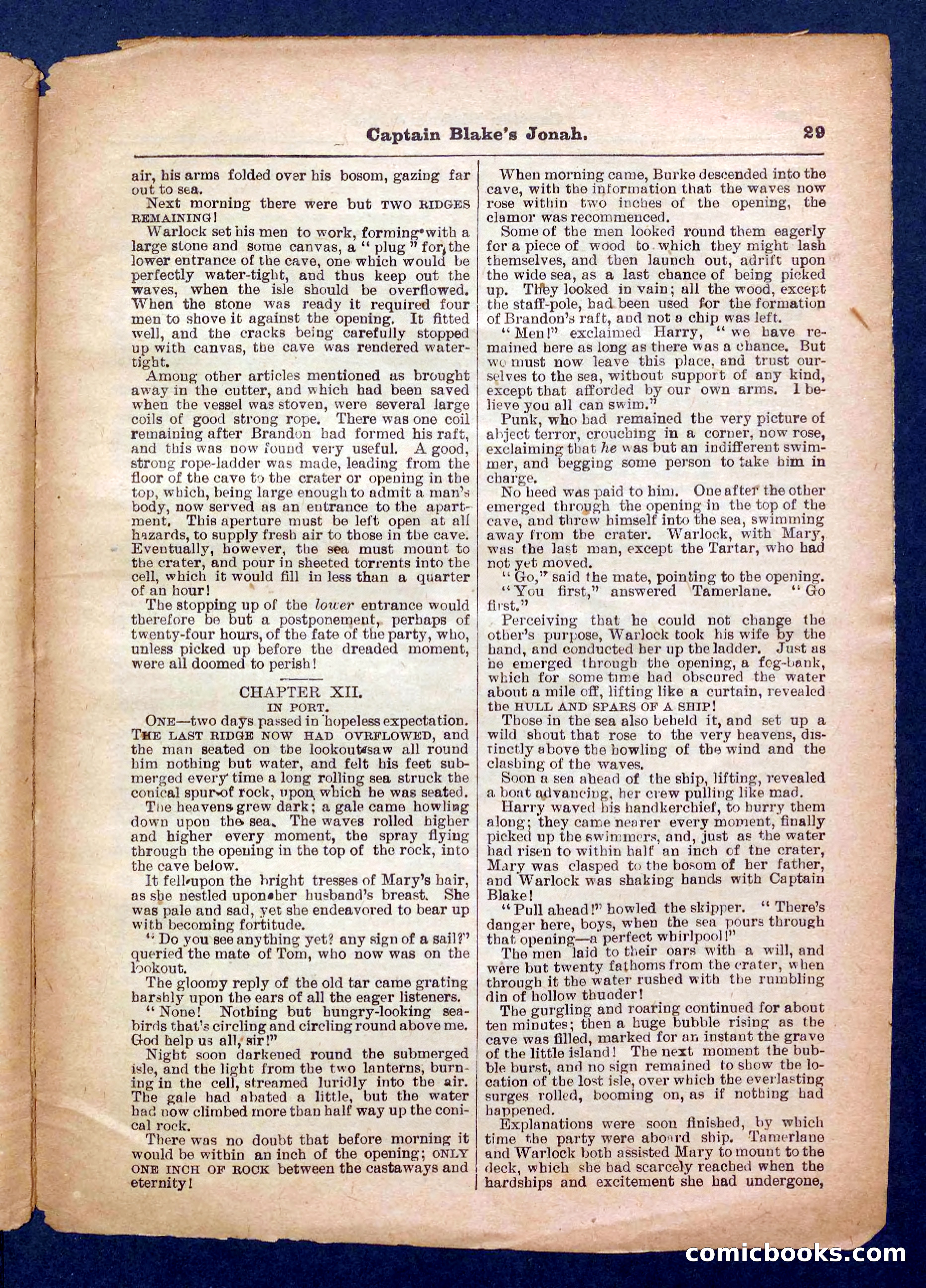 Beadle's Pocket Library No. 369: Captain Blake's Jonah — page 29 of 32