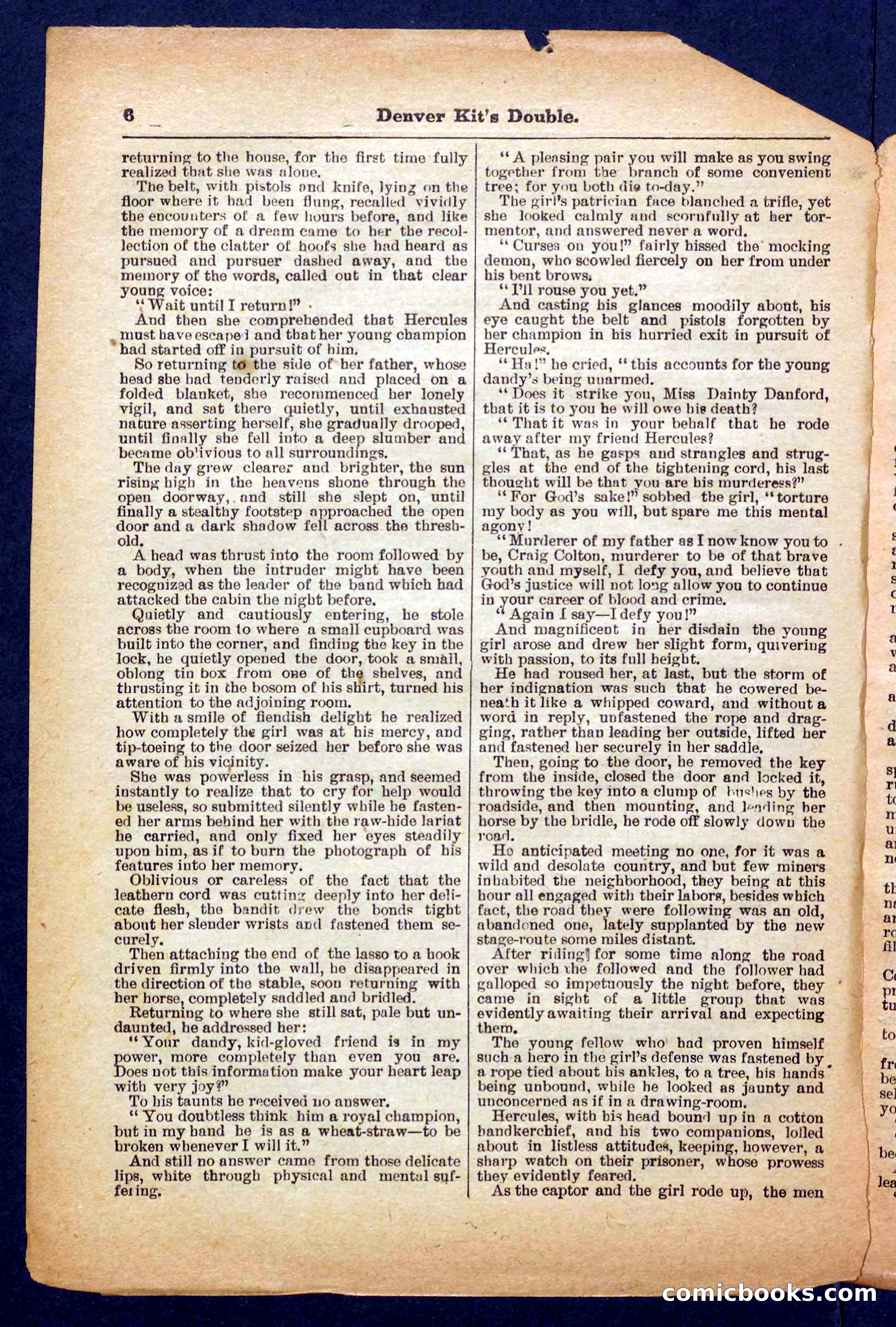 Beadle's Pocket Library No. 370 — page 6 of 32