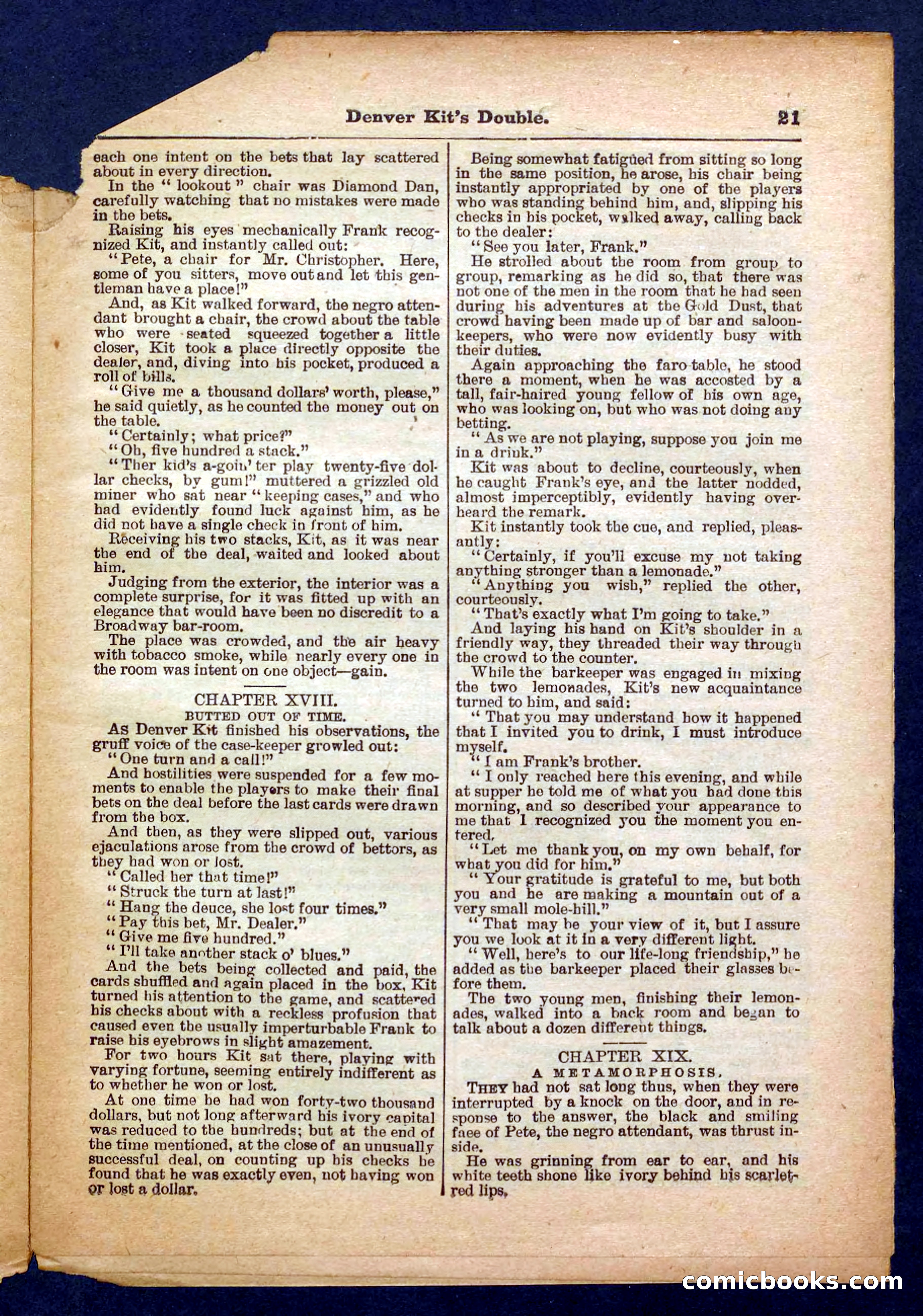 Beadle's Pocket Library No. 370 — page 21 of 32