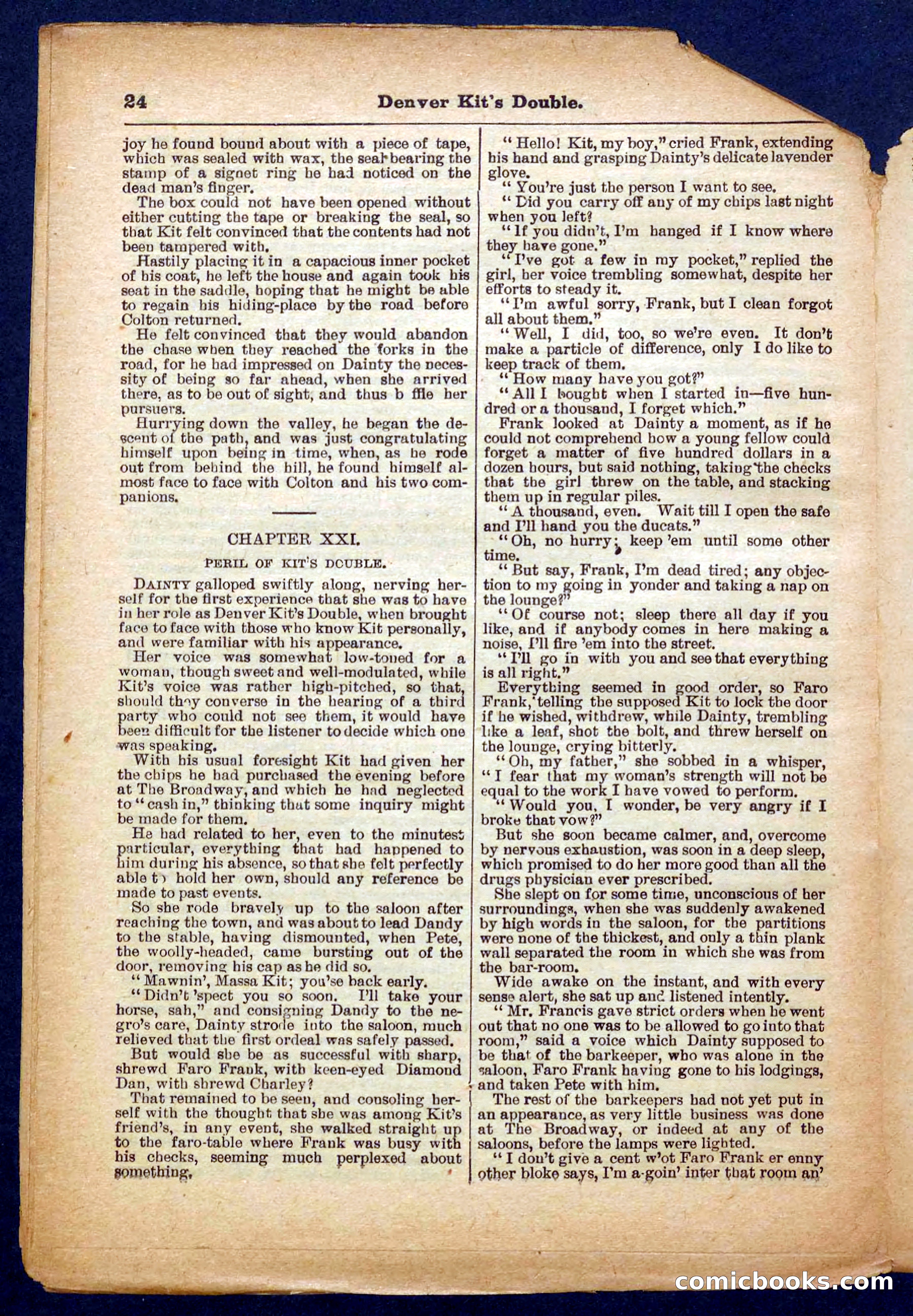 Beadle's Pocket Library No. 370 — page 24 of 32