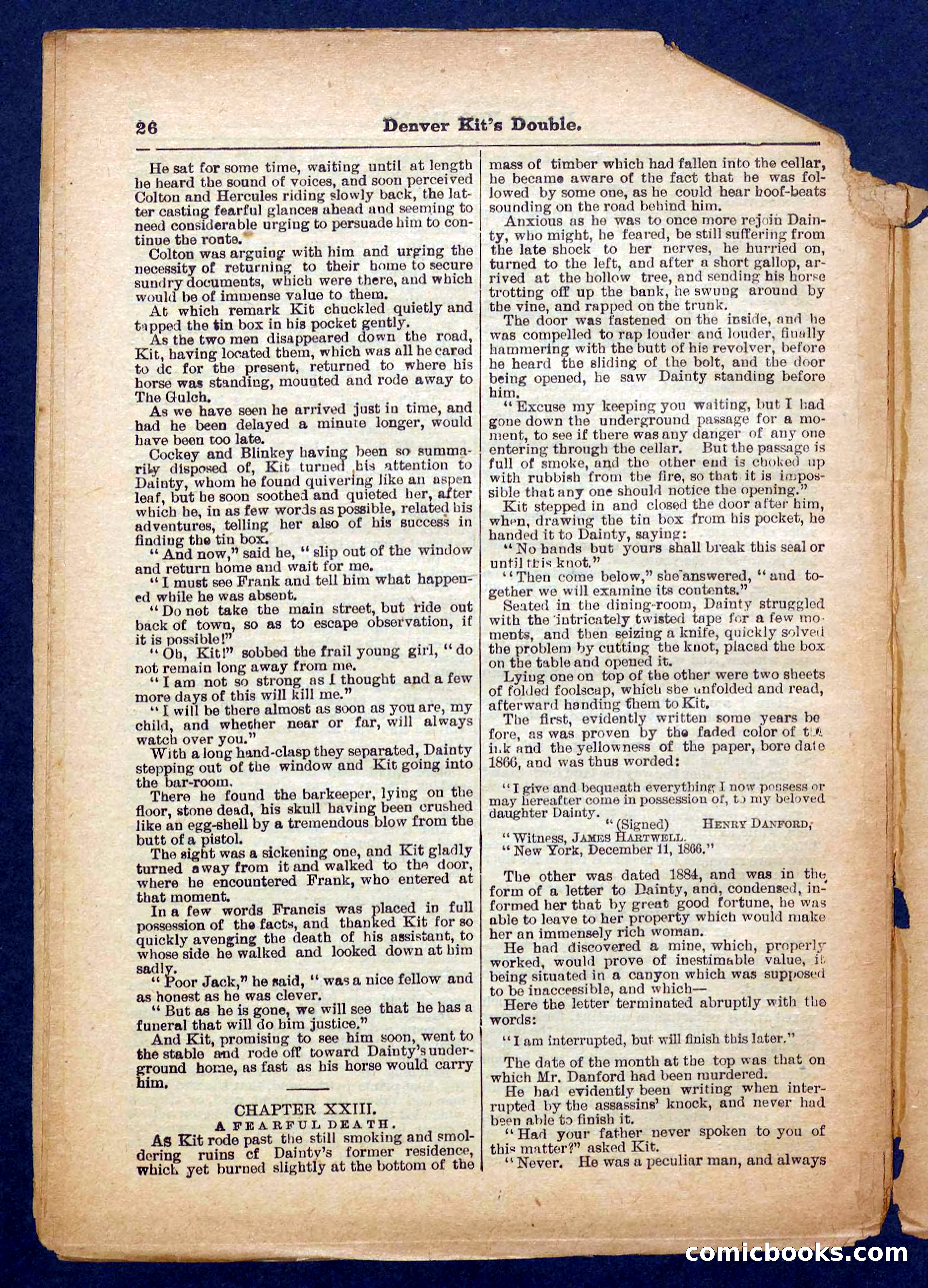 Beadle's Pocket Library No. 370 — page 26 of 32