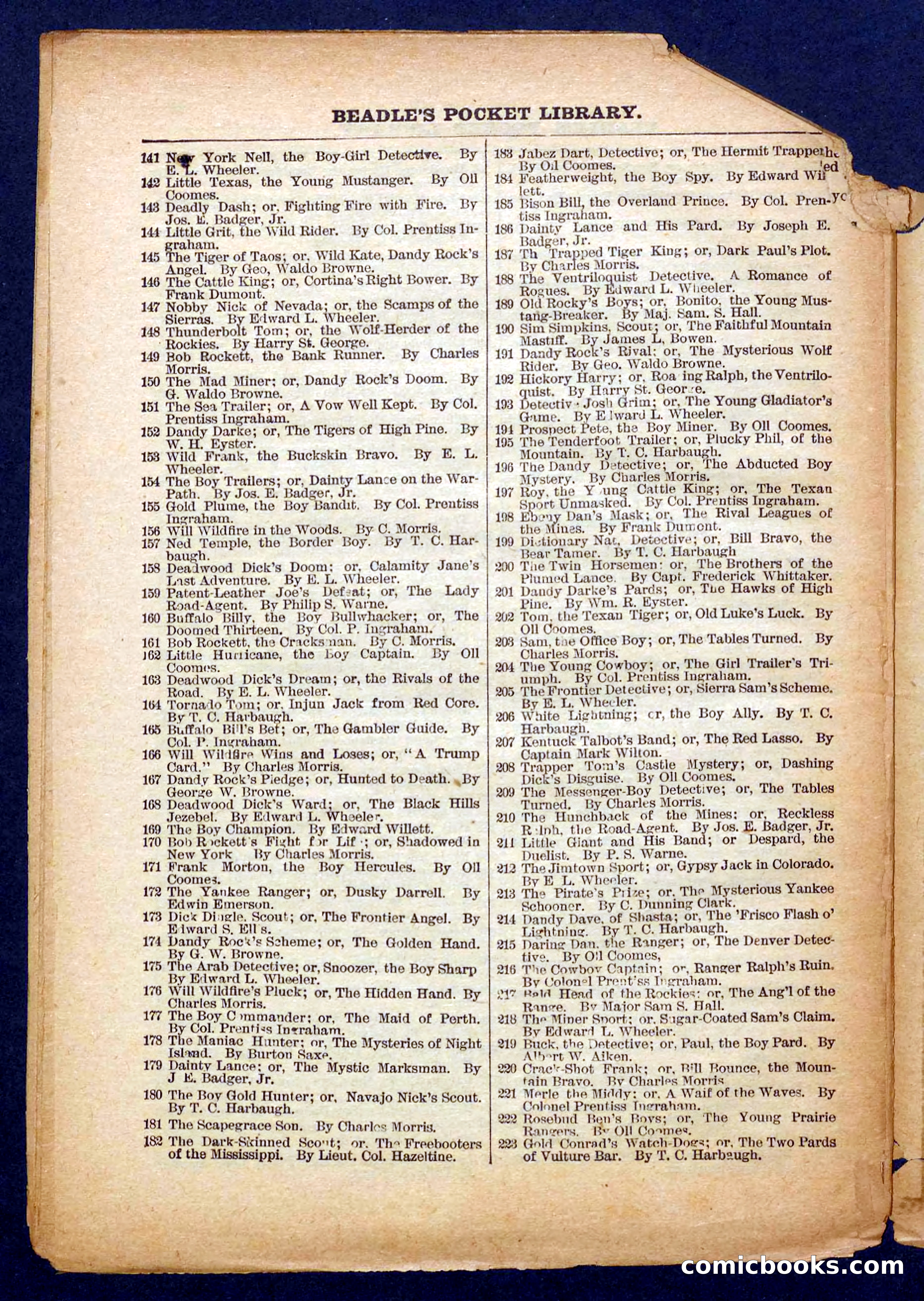 Beadle's Pocket Library No. 370 — page 30 of 32